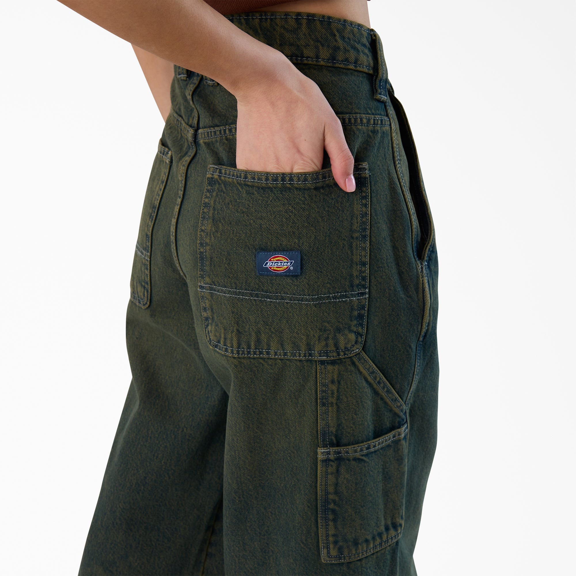 "Women's Loose Fit Denim Carpenter Jeans"