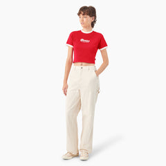"Women's Lewistown Cropped Ringer T-Shirt"