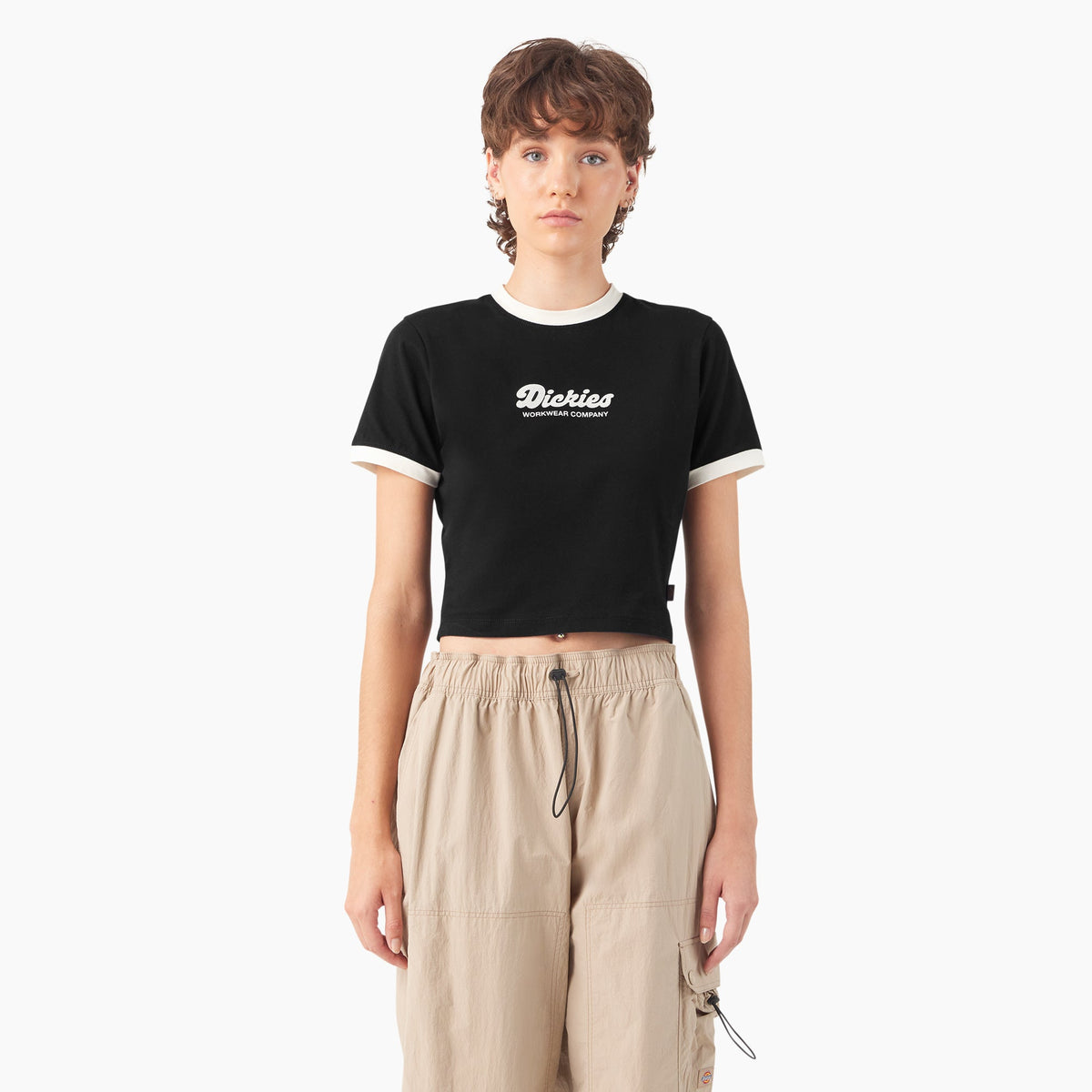 "Women's Lewistown Cropped Ringer T-Shirt"