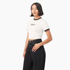 "Women's Lewistown Cropped Ringer T-Shirt"