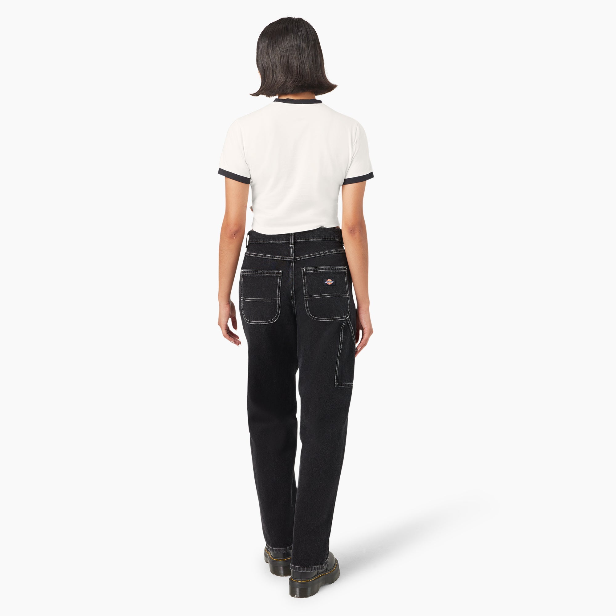 "Women's Lewistown Cropped Ringer T-Shirt"