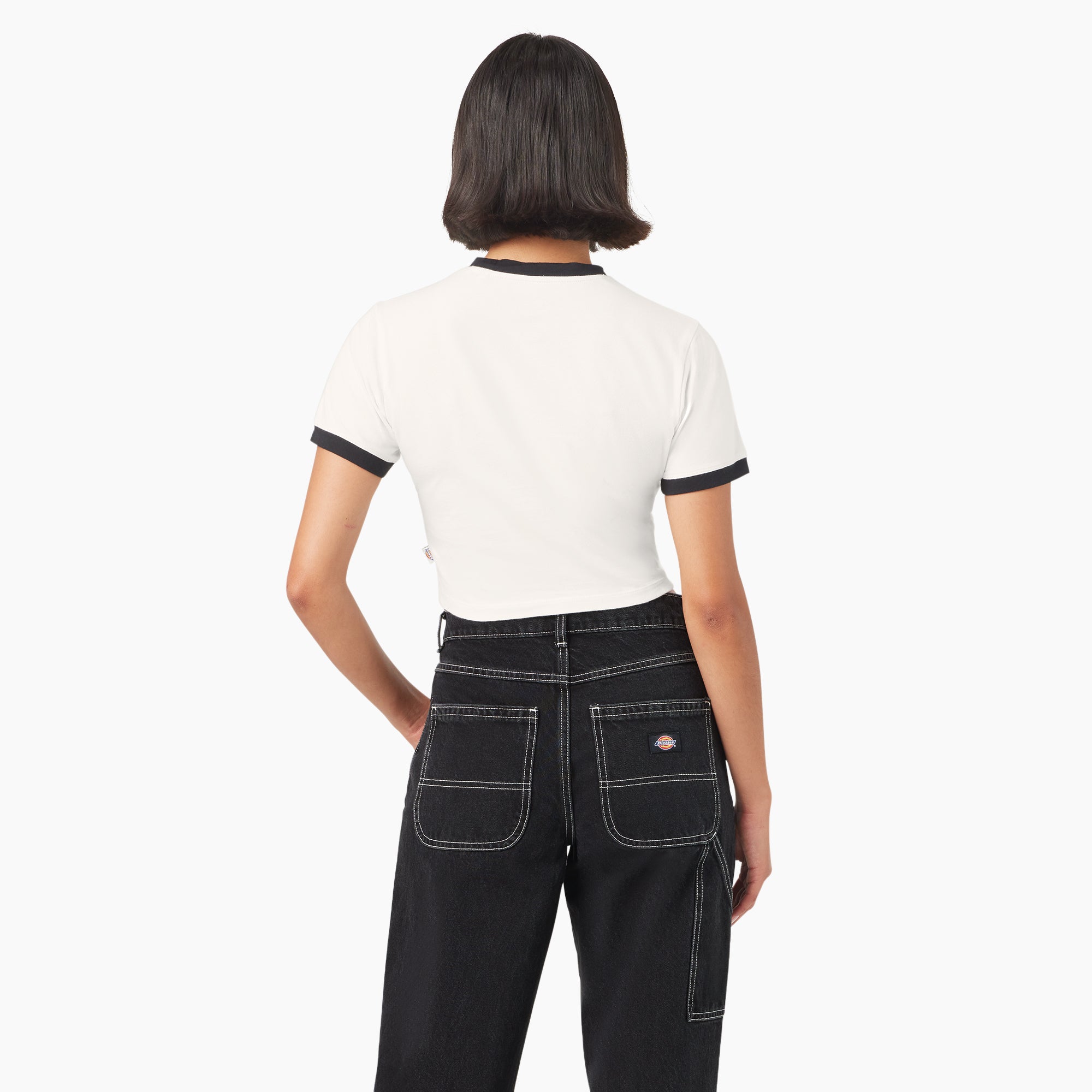 "Women's Lewistown Cropped Ringer T-Shirt"