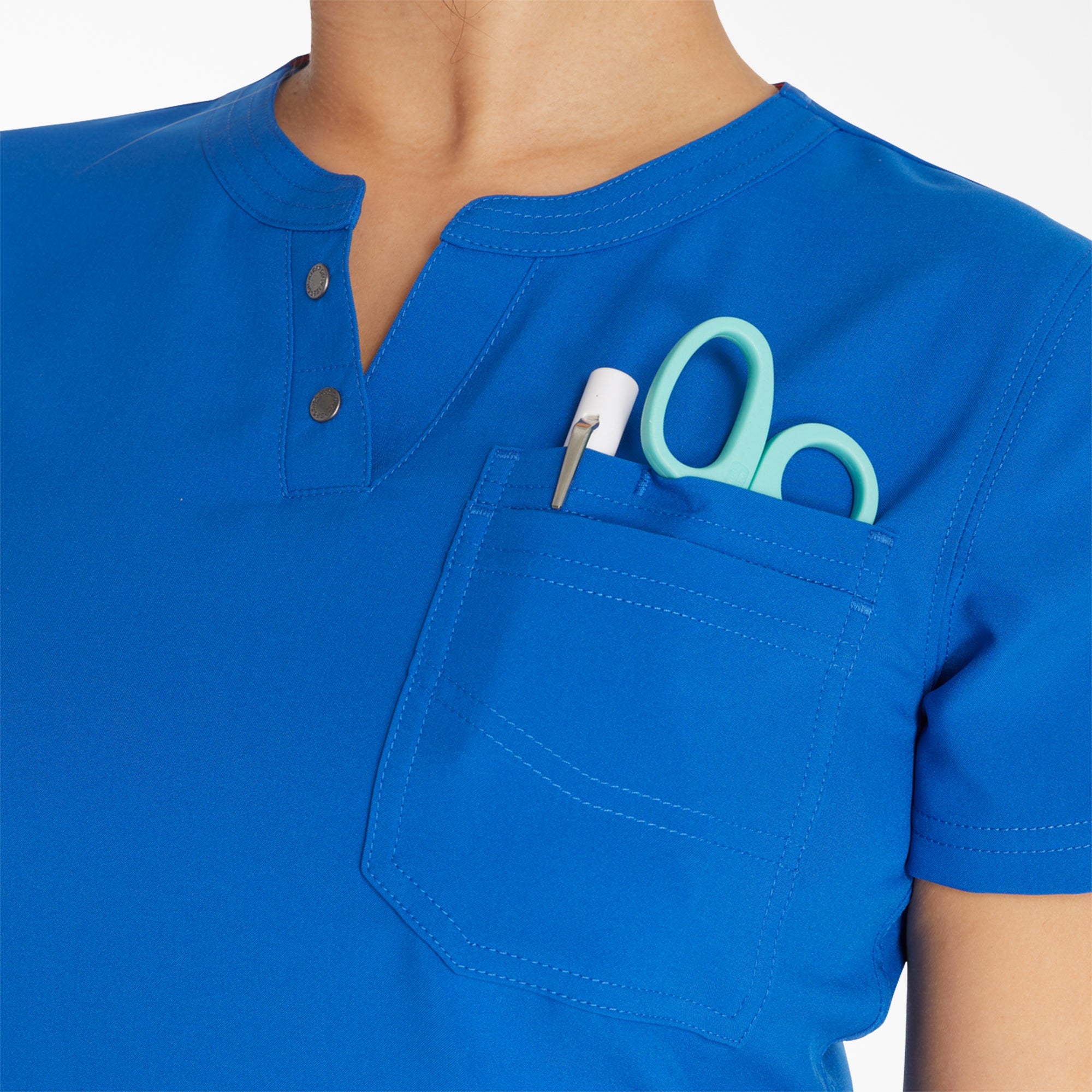 "Women's EDS NXT Henley Scrub Top"
