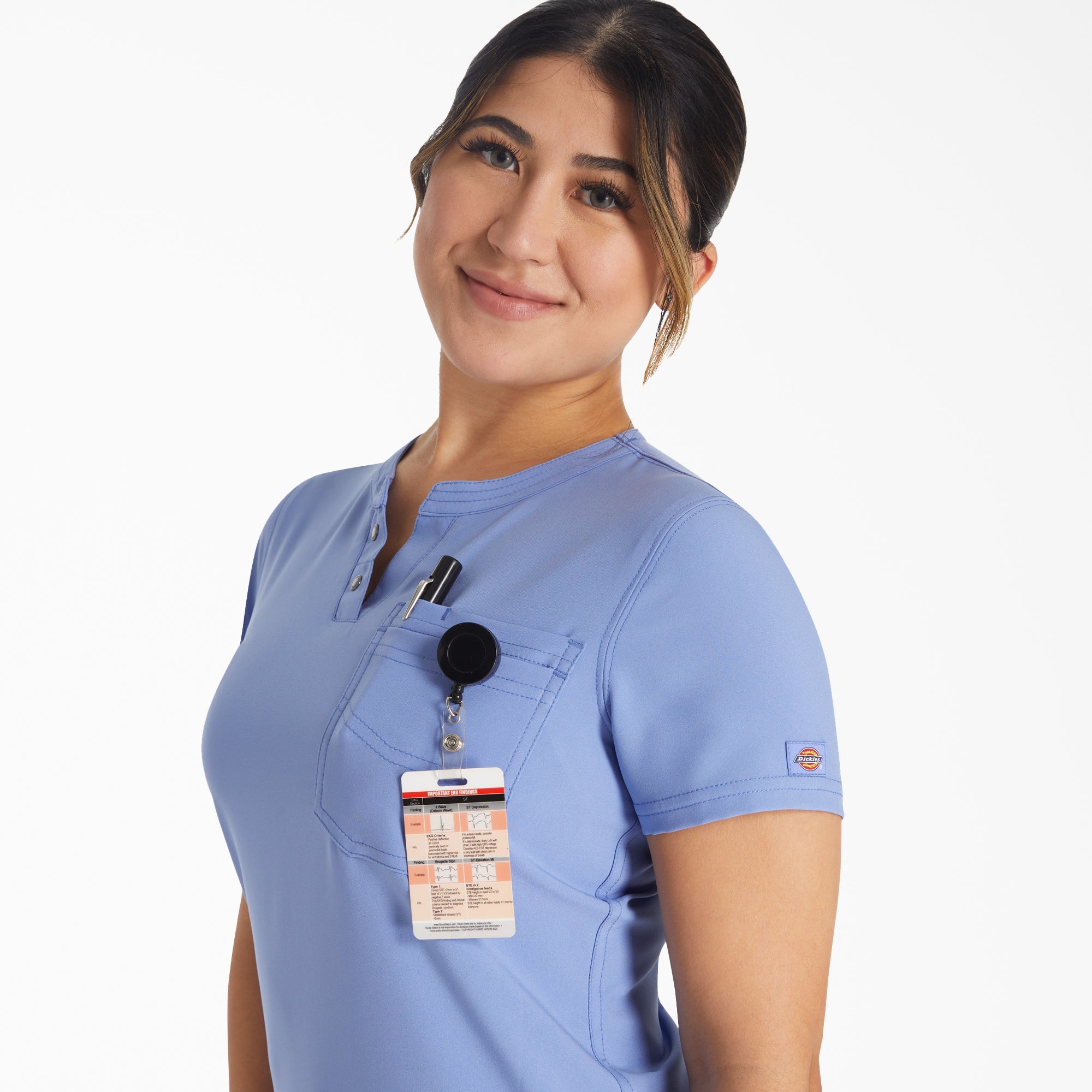 "Women's EDS NXT Henley Scrub Top"