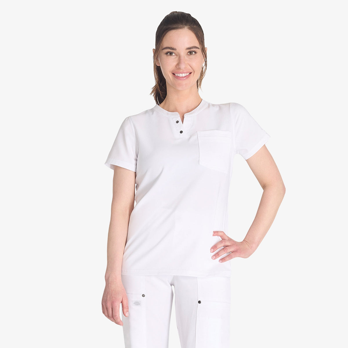 "Women's EDS NXT Henley Scrub Top"