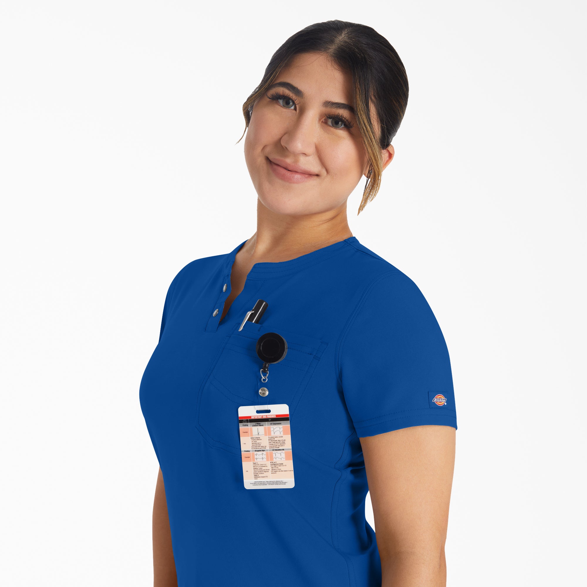 "Women's EDS NXT Henley Scrub Top"