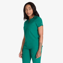"Women's EDS NXT Henley Scrub Top"