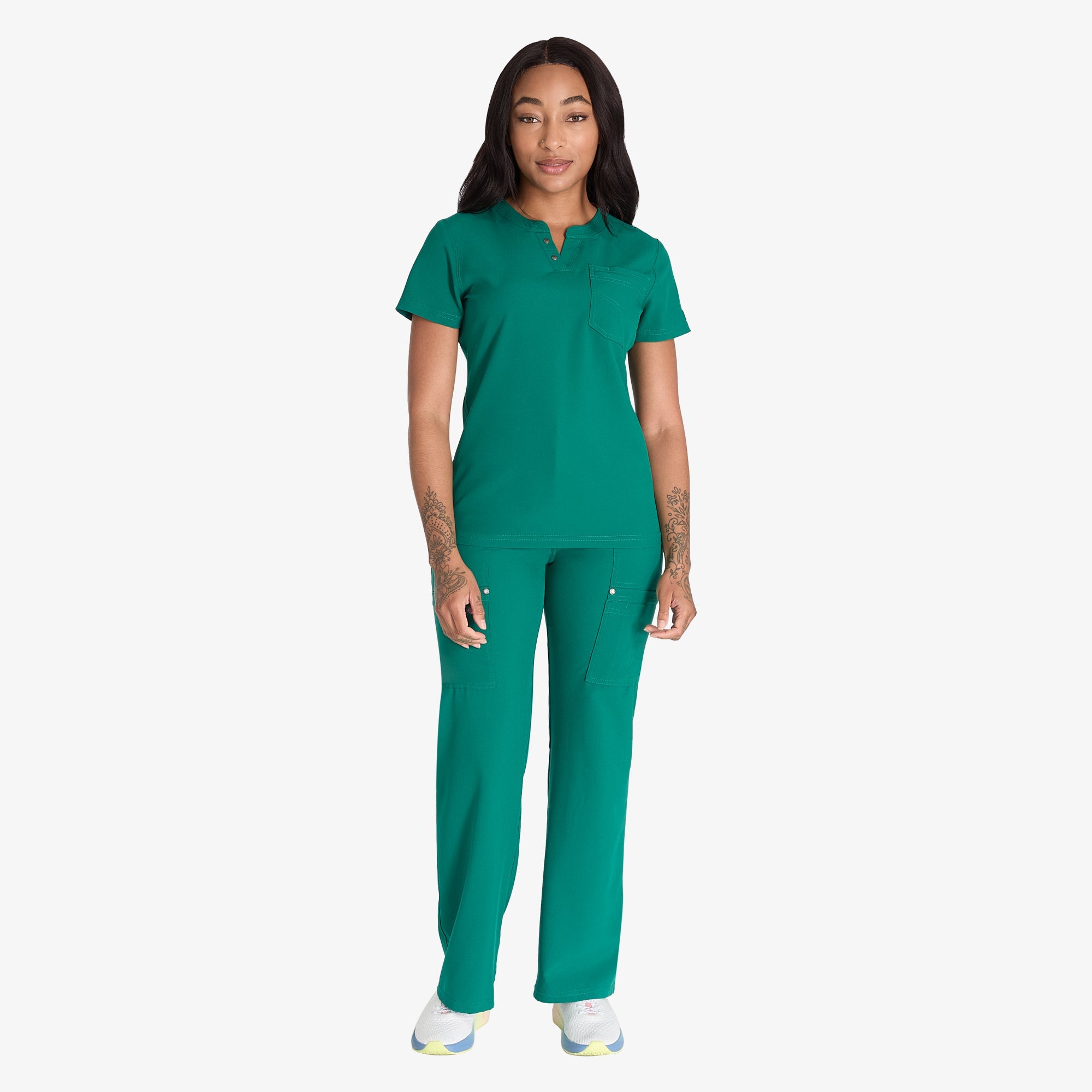 "Women's EDS NXT Henley Scrub Top"