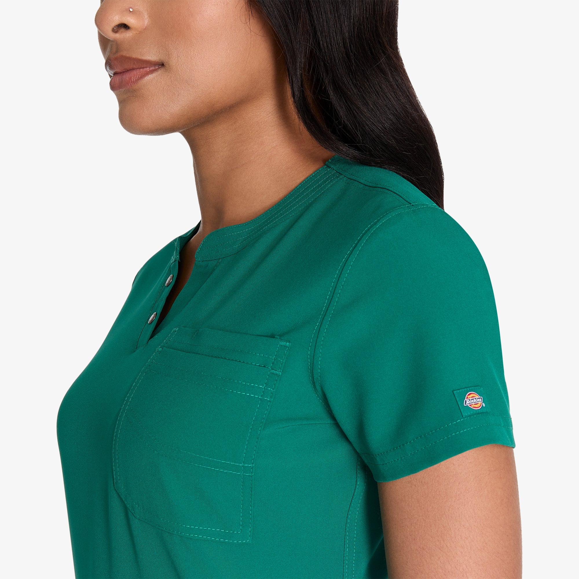 "Women's EDS NXT Henley Scrub Top"