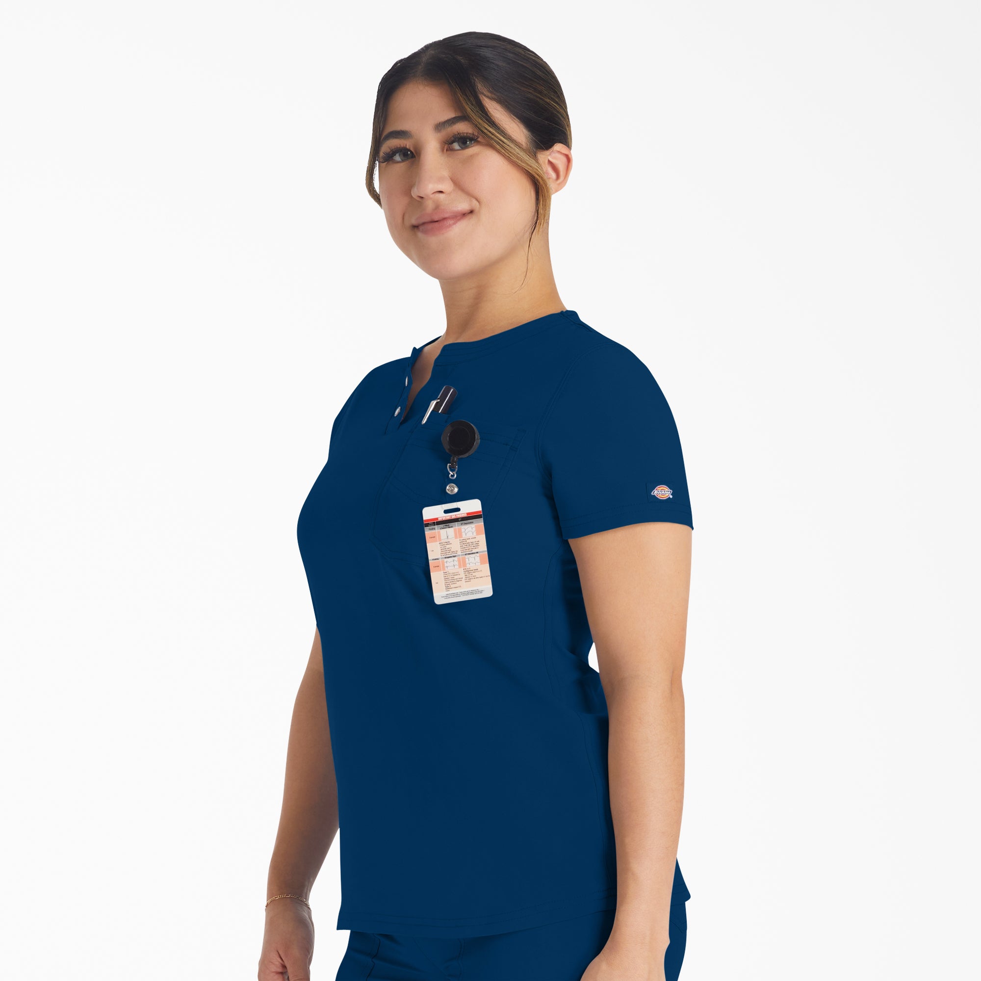 "Women's EDS NXT Henley Scrub Top"