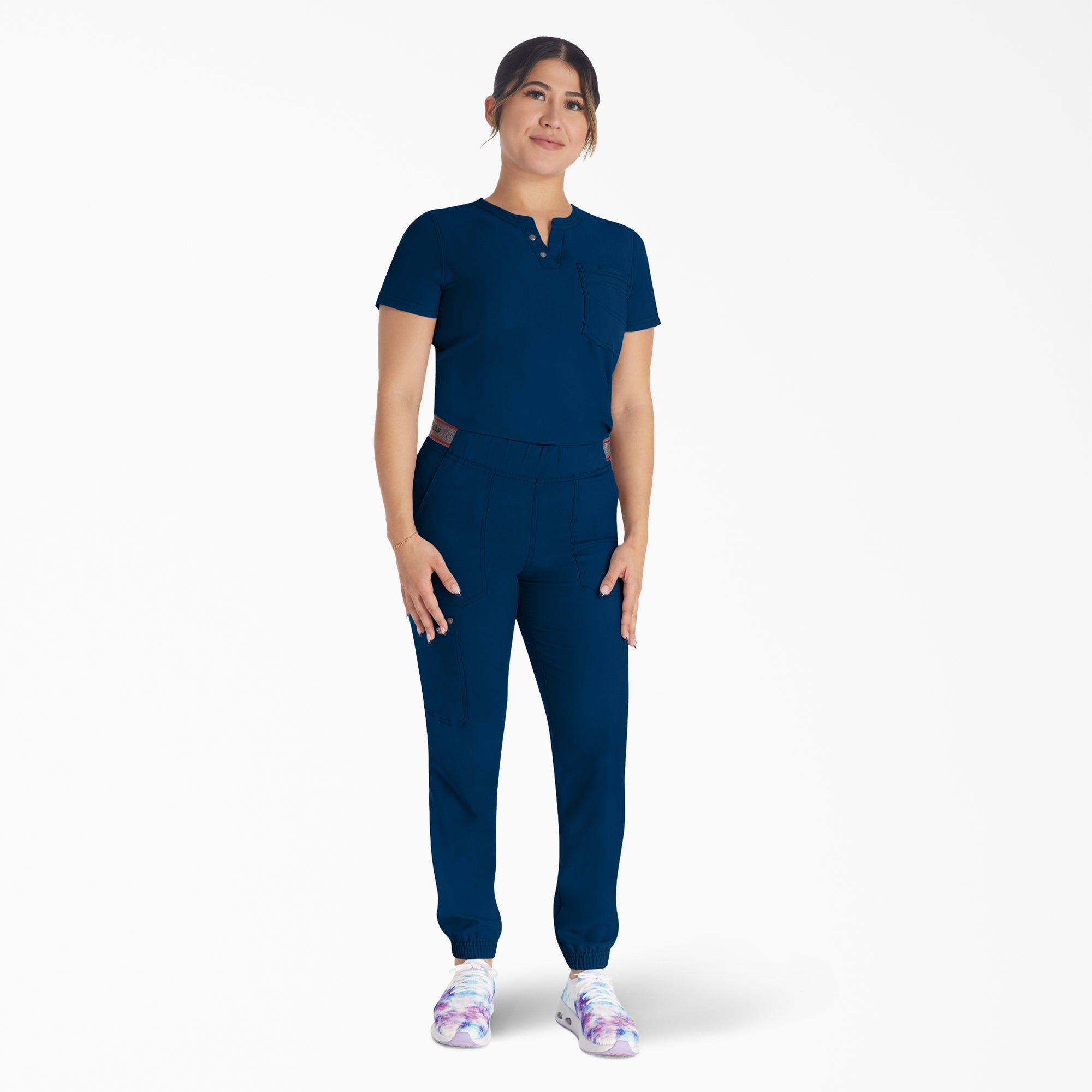 "Women's EDS NXT Henley Scrub Top"