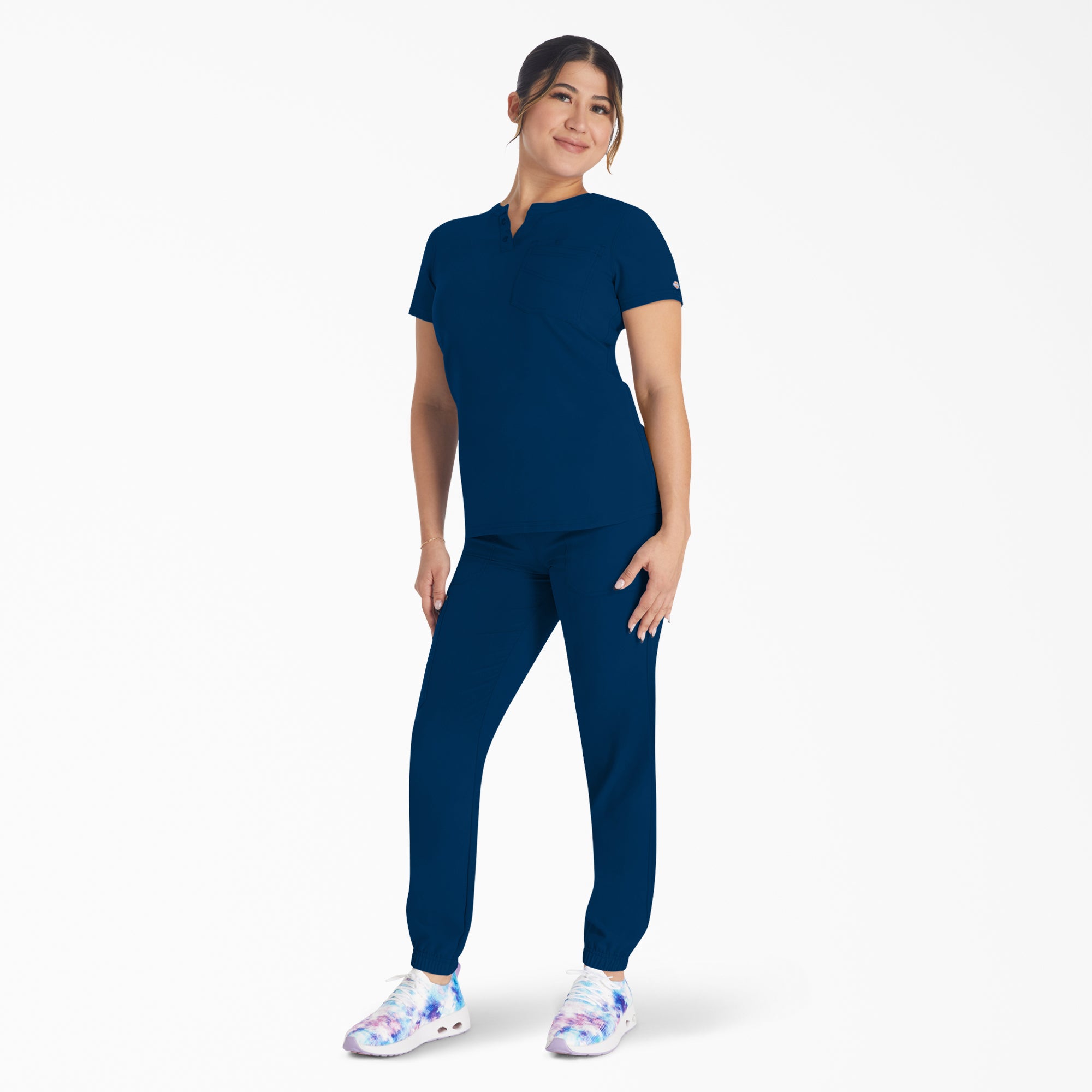 "Women's EDS NXT Henley Scrub Top"