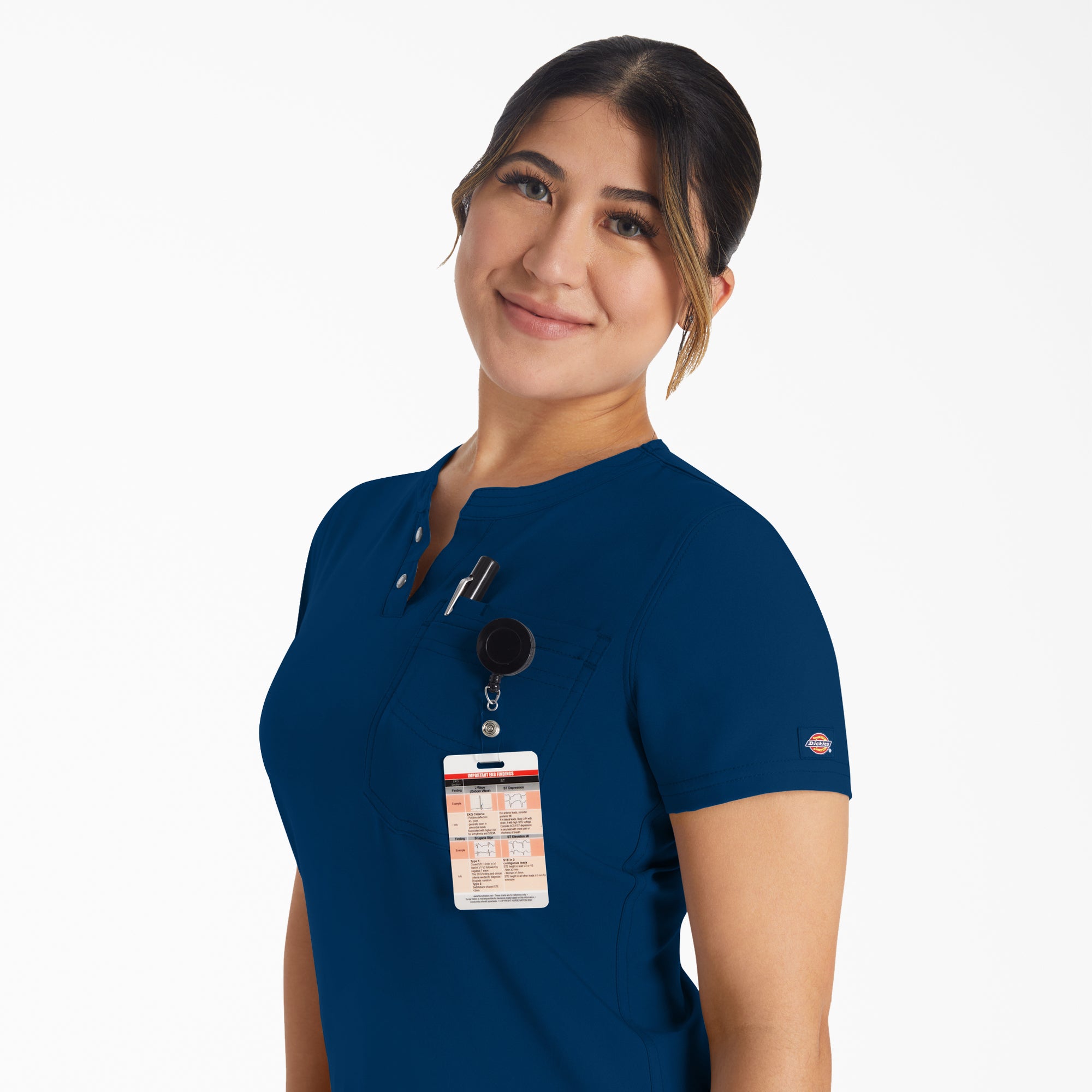 "Women's EDS NXT Henley Scrub Top"