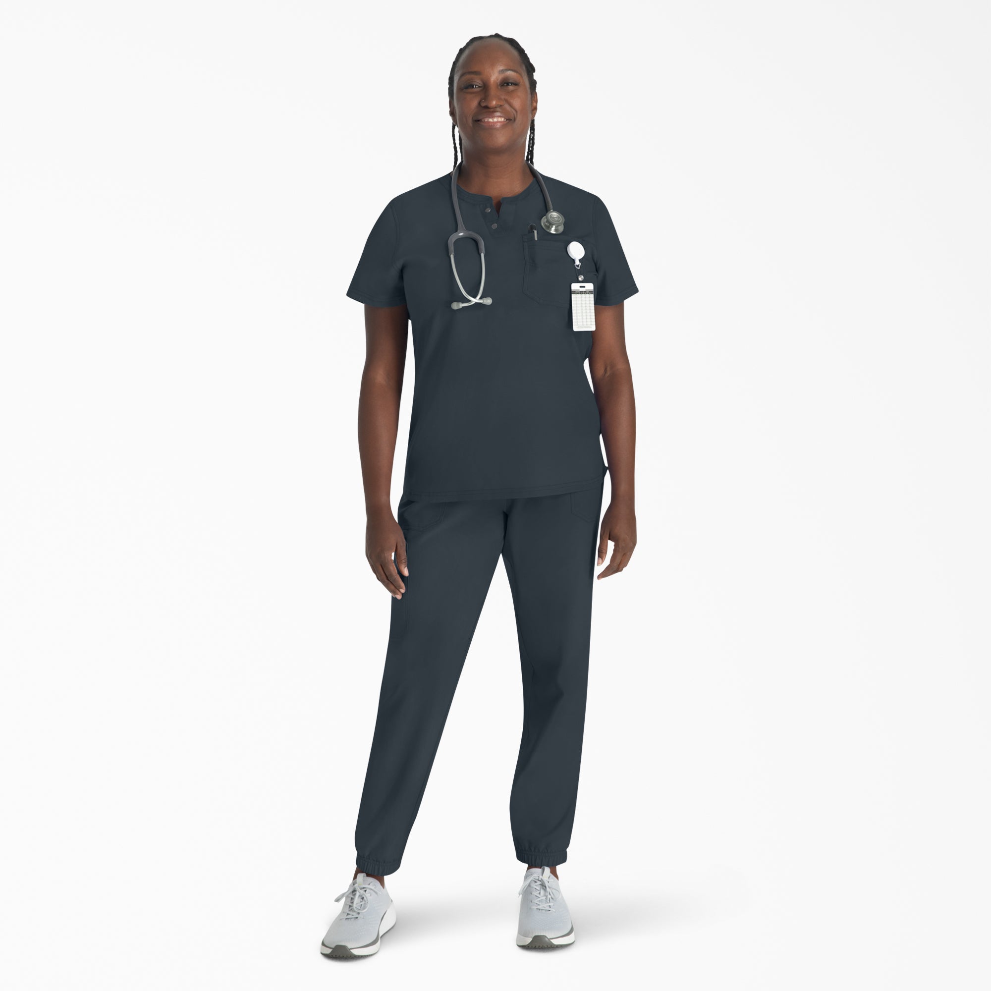 "Women's EDS NXT Henley Scrub Top"