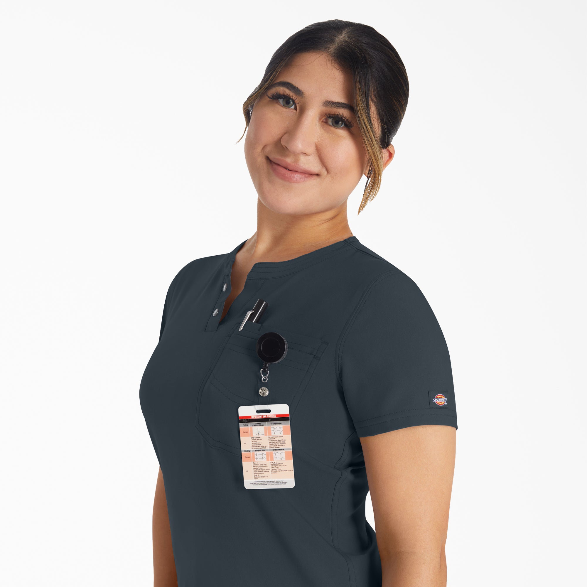 "Women's EDS NXT Henley Scrub Top"