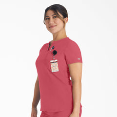 "Women's EDS NXT Henley Scrub Top"