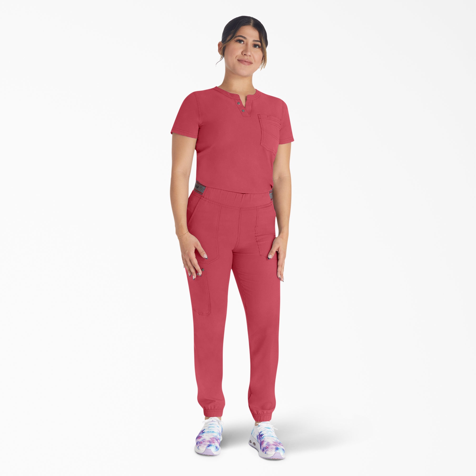 "Women's EDS NXT Henley Scrub Top"