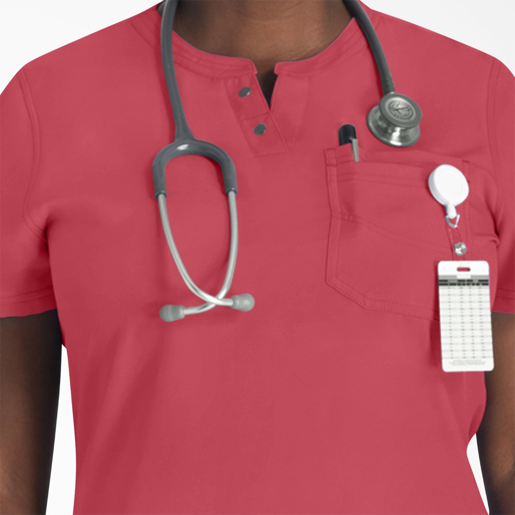 "Women's EDS NXT Henley Scrub Top"