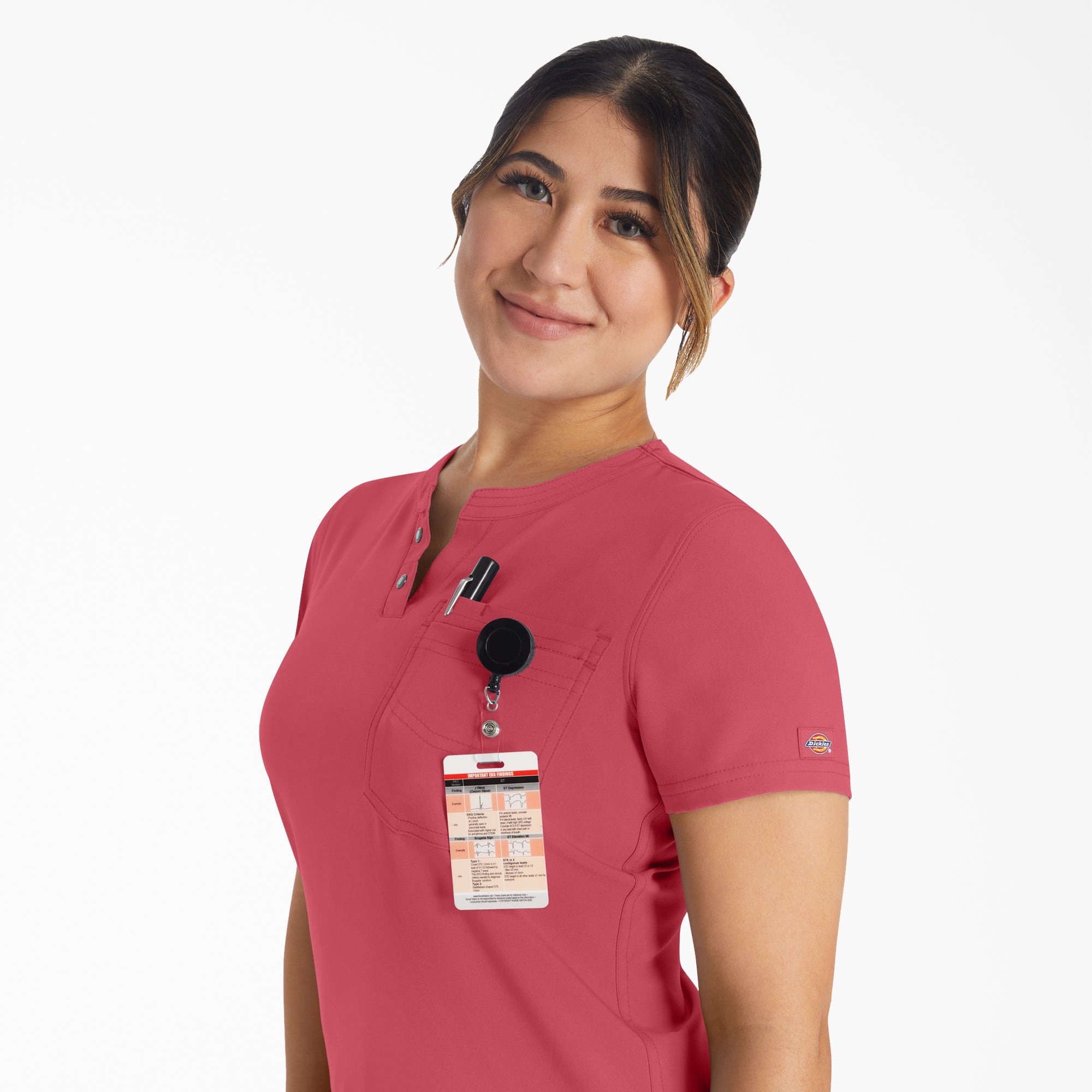 "Women's EDS NXT Henley Scrub Top"