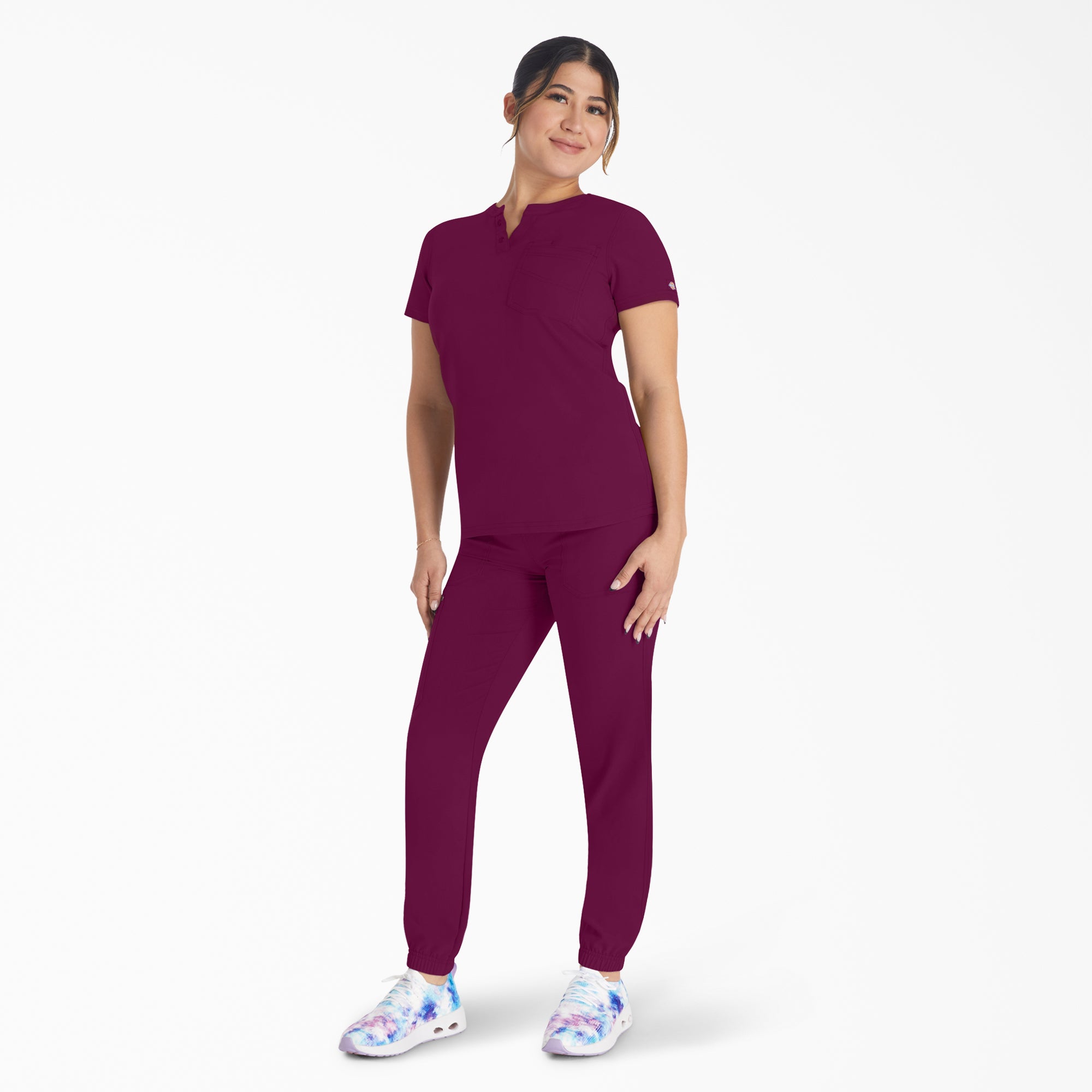 "Women's EDS NXT Henley Scrub Top"