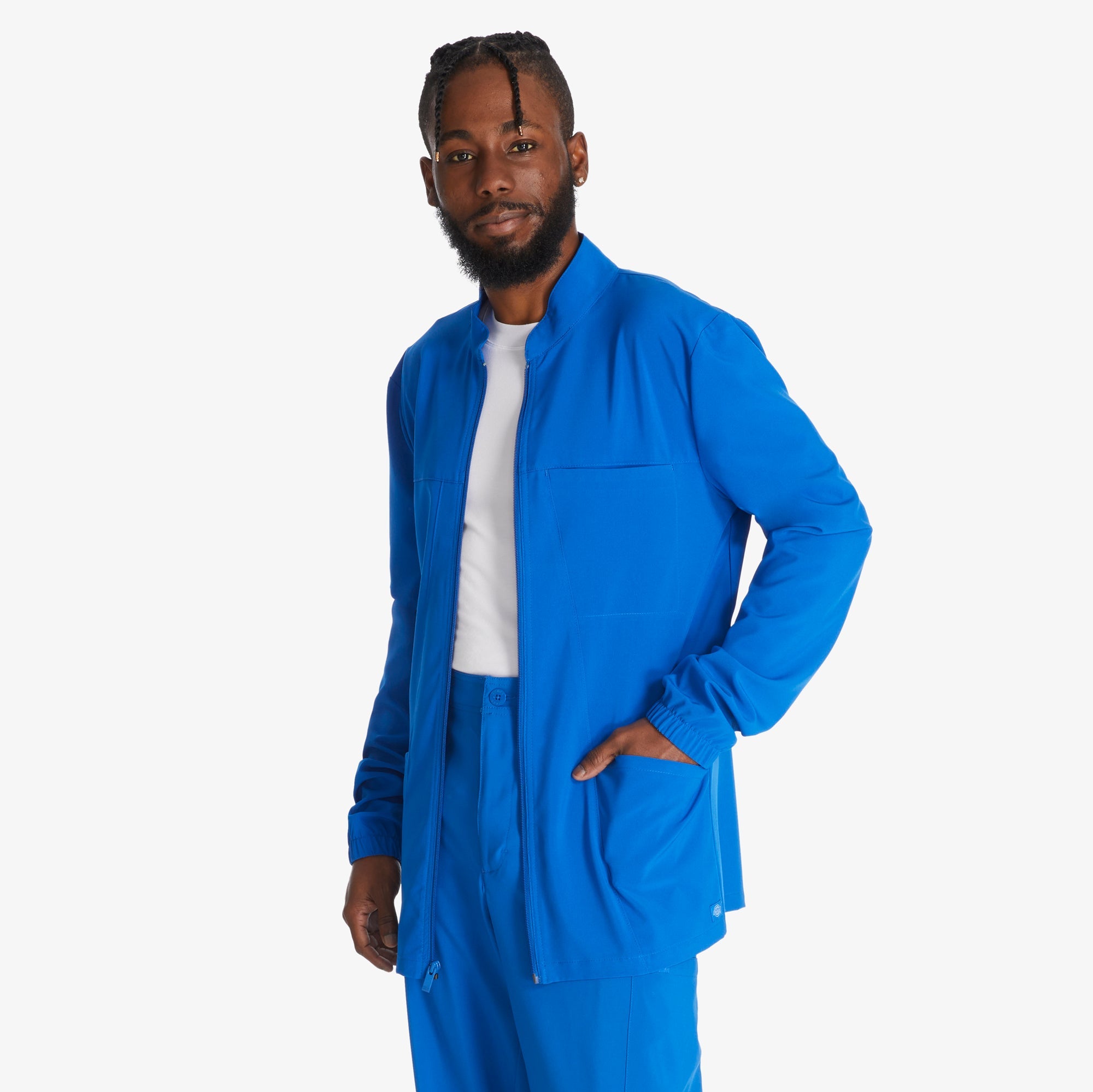 "Men's EDS Essentials Zip Front Scrub Jacket"