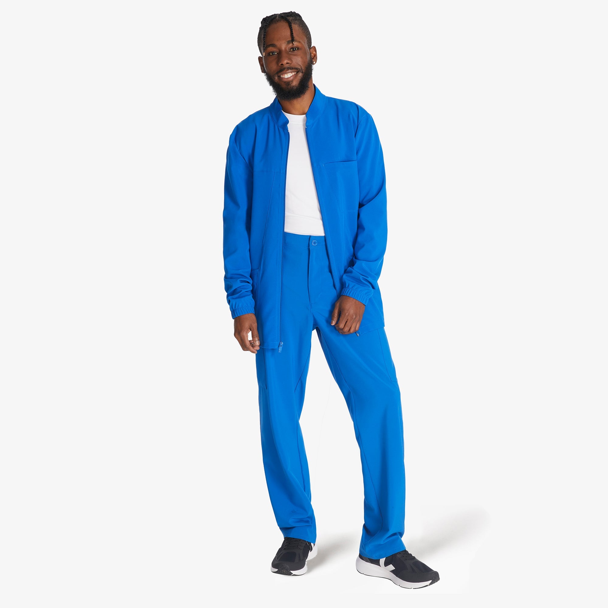 "Men's EDS Essentials Zip Front Scrub Jacket"