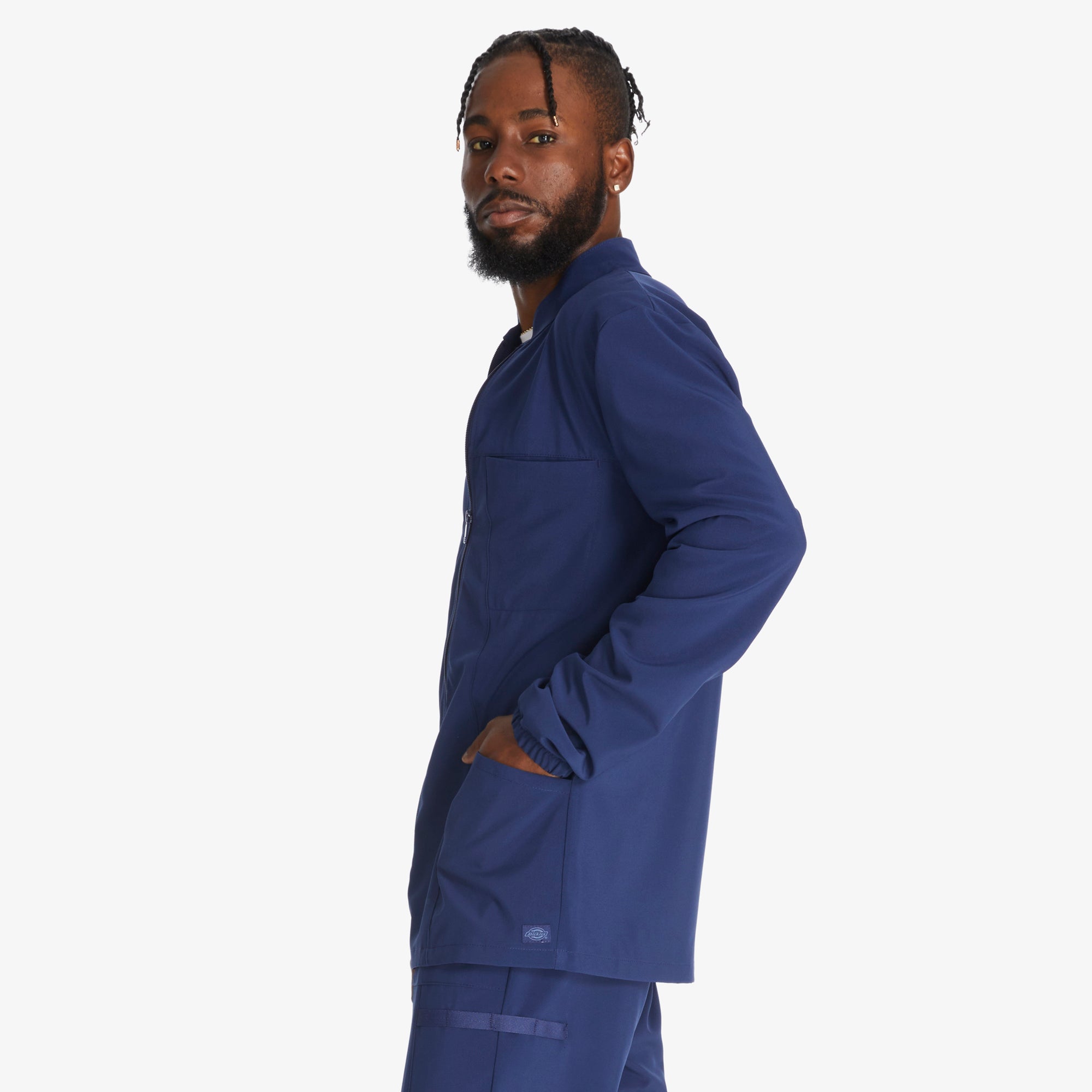 "Men's EDS Essentials Zip Front Scrub Jacket"