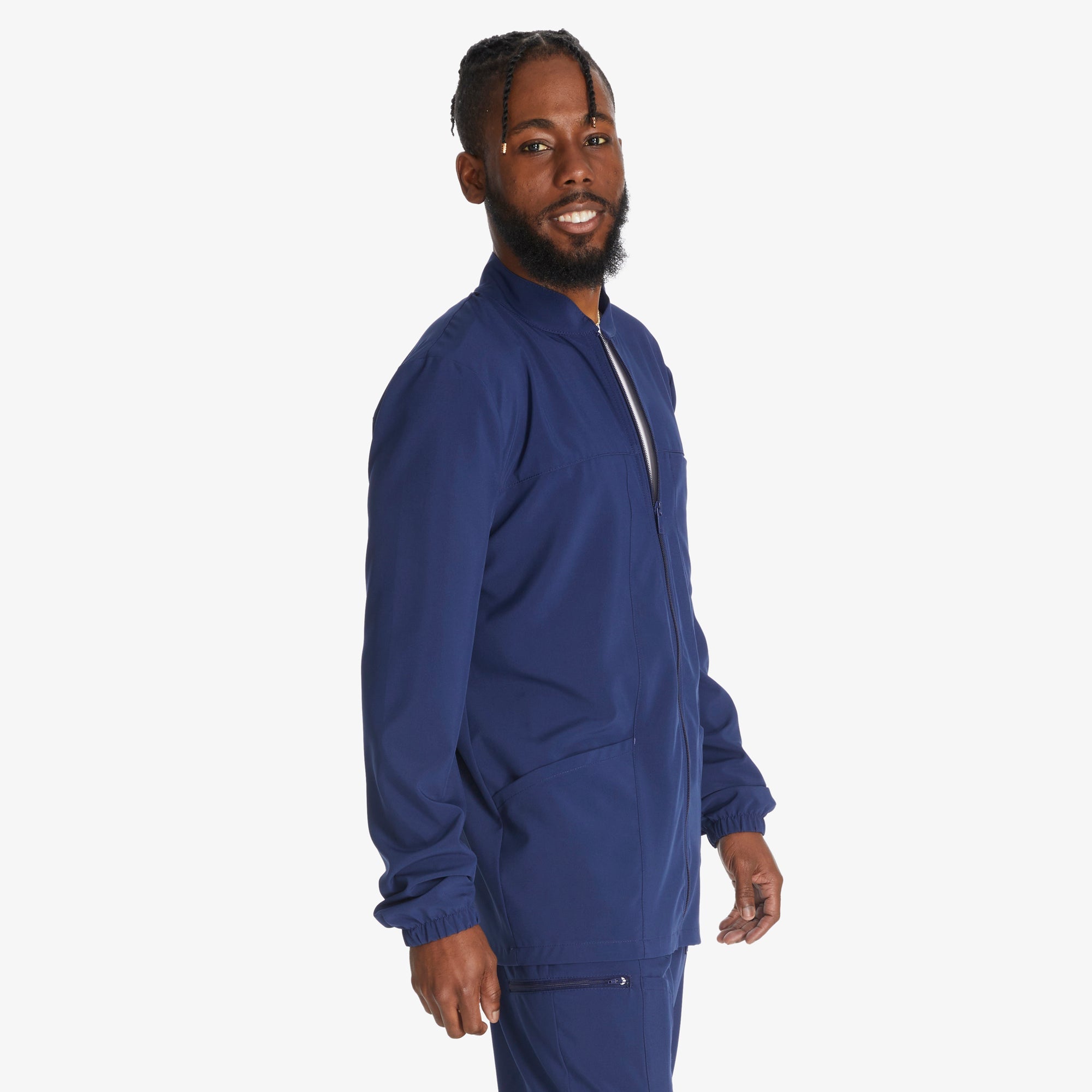 "Men's EDS Essentials Zip Front Scrub Jacket"