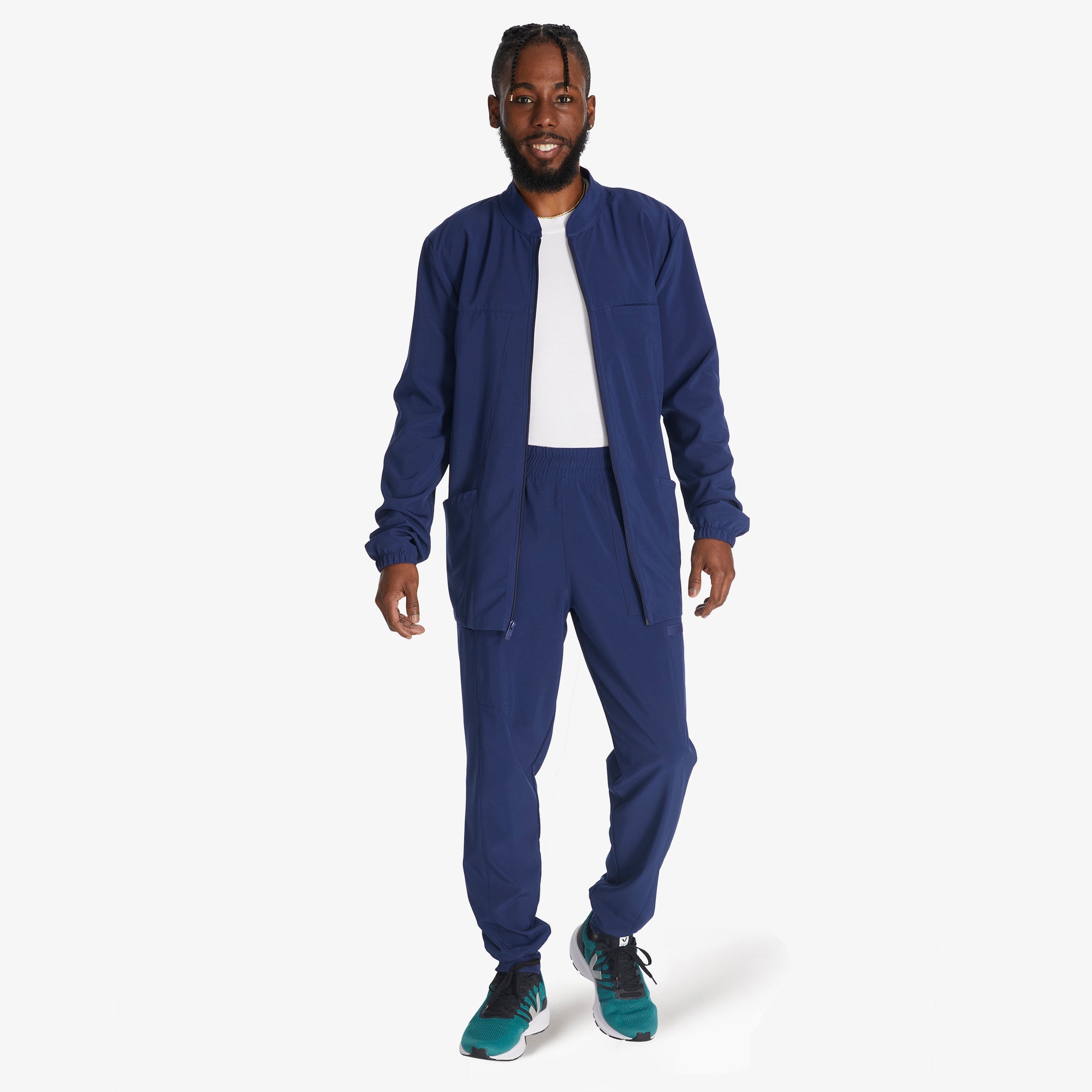 "Men's EDS Essentials Zip Front Scrub Jacket"