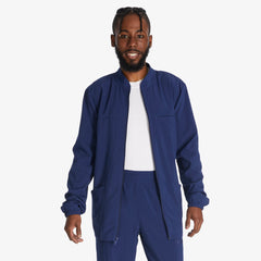 "Men's EDS Essentials Zip Front Scrub Jacket"