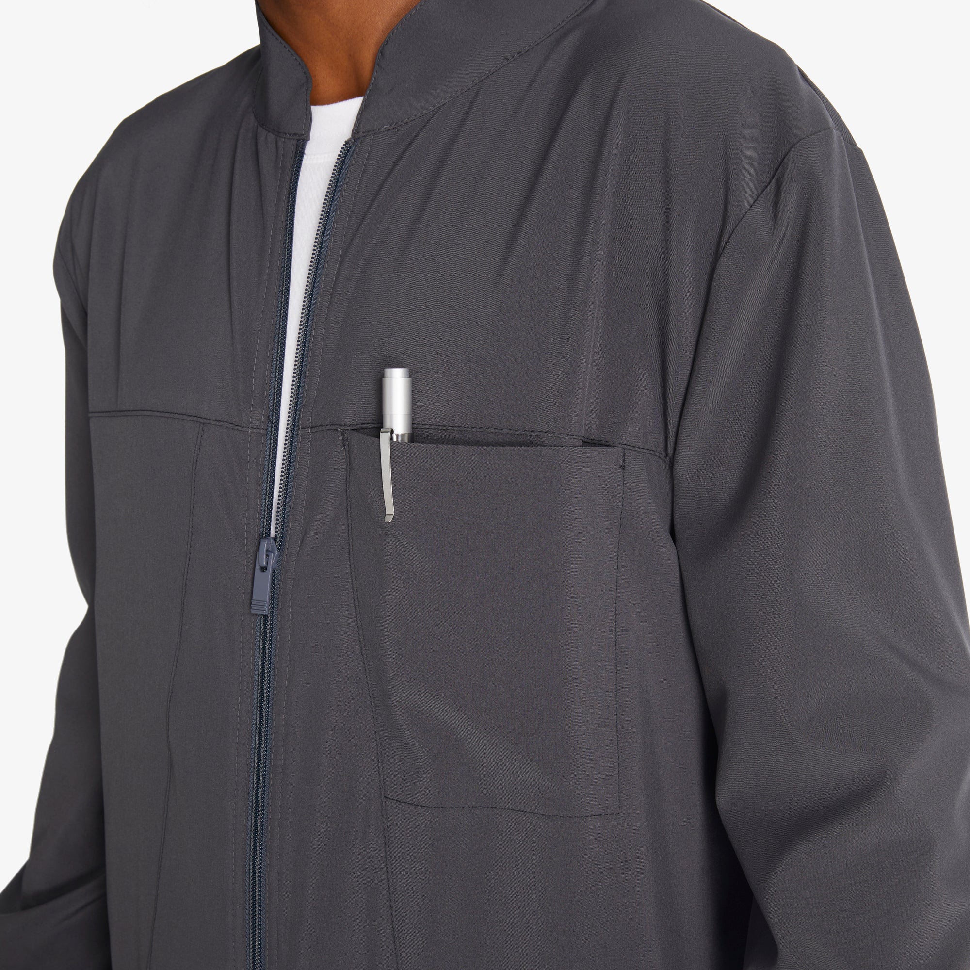 "Men's EDS Essentials Zip Front Scrub Jacket"