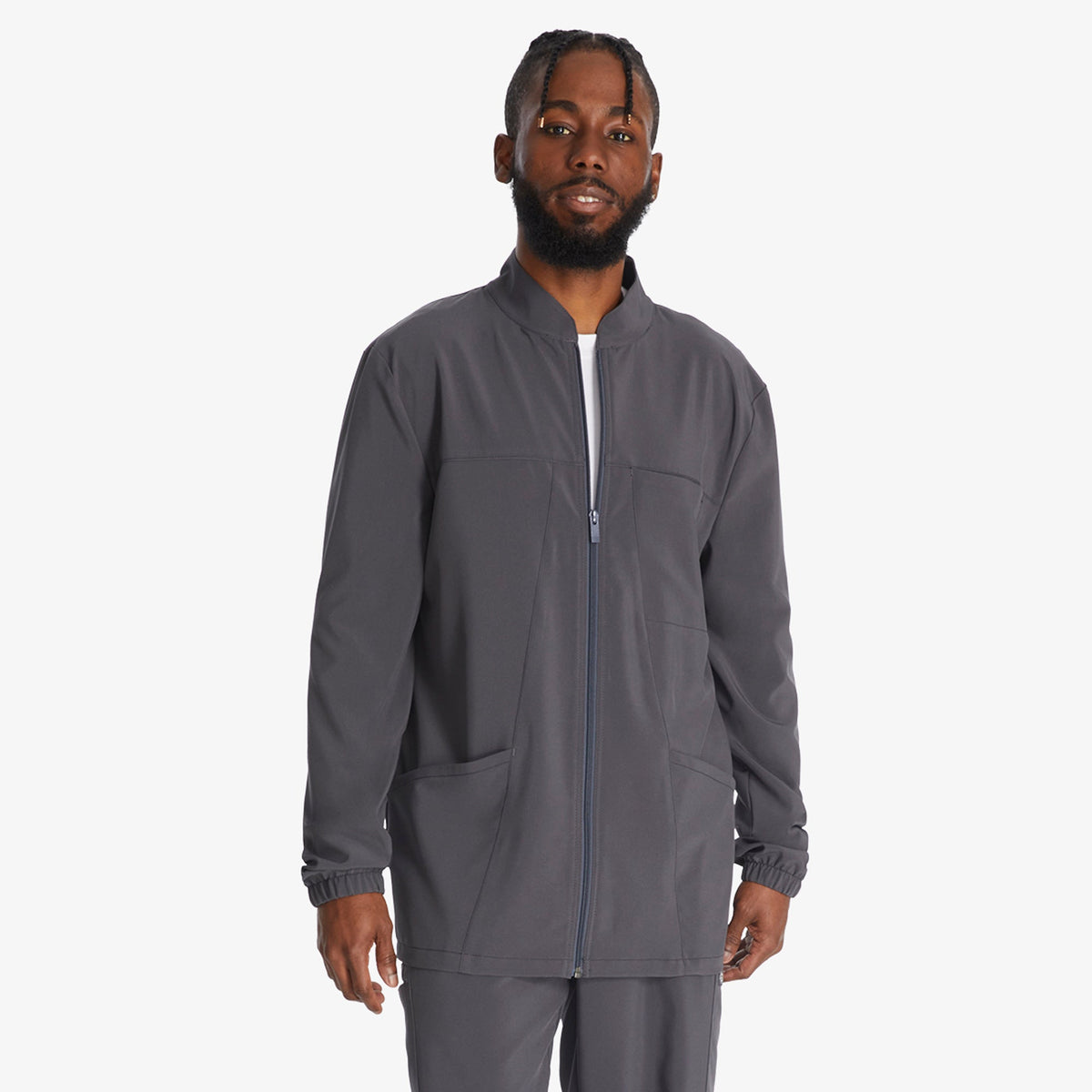 "Men's EDS Essentials Zip Front Scrub Jacket"