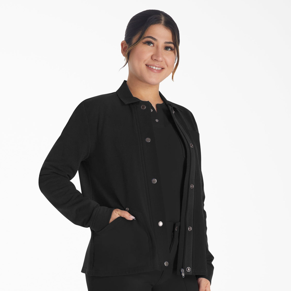 "Women's EDS NXT Zip Front Scrub Jacket"