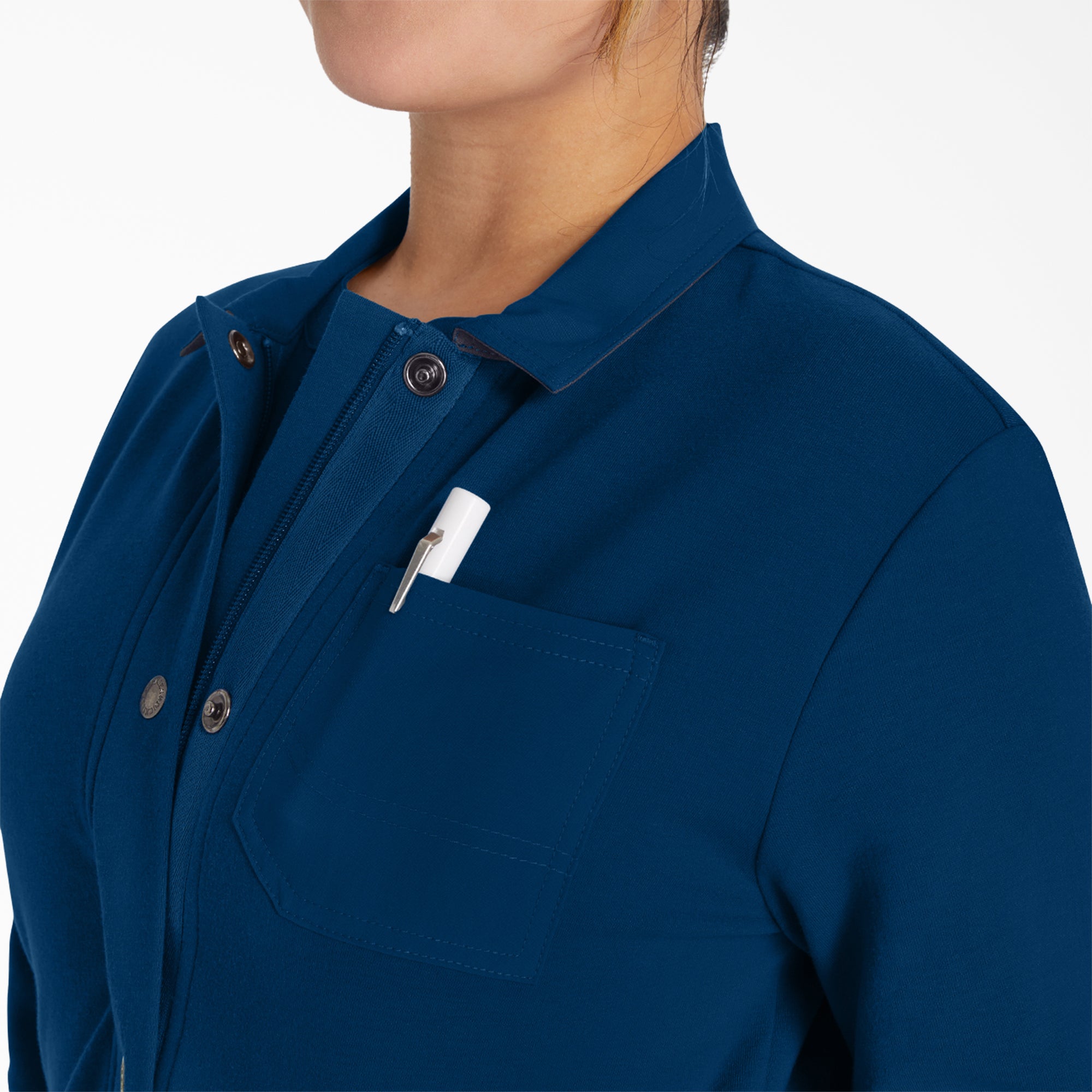 "Women's EDS NXT Zip Front Scrub Jacket"