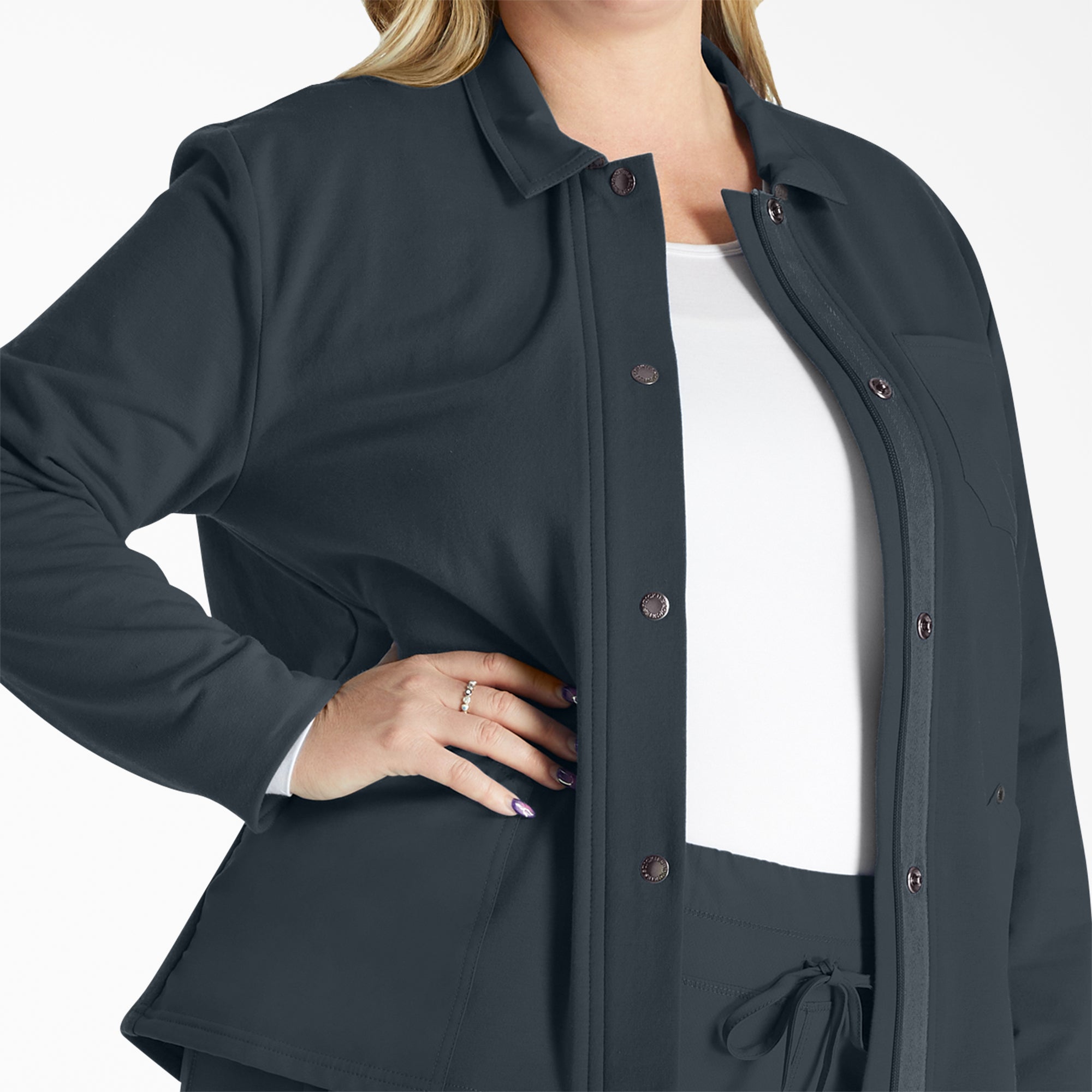 "Women's EDS NXT Zip Front Scrub Jacket"