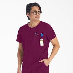 "Men's EDS NXT Round Neck Scrub Top"