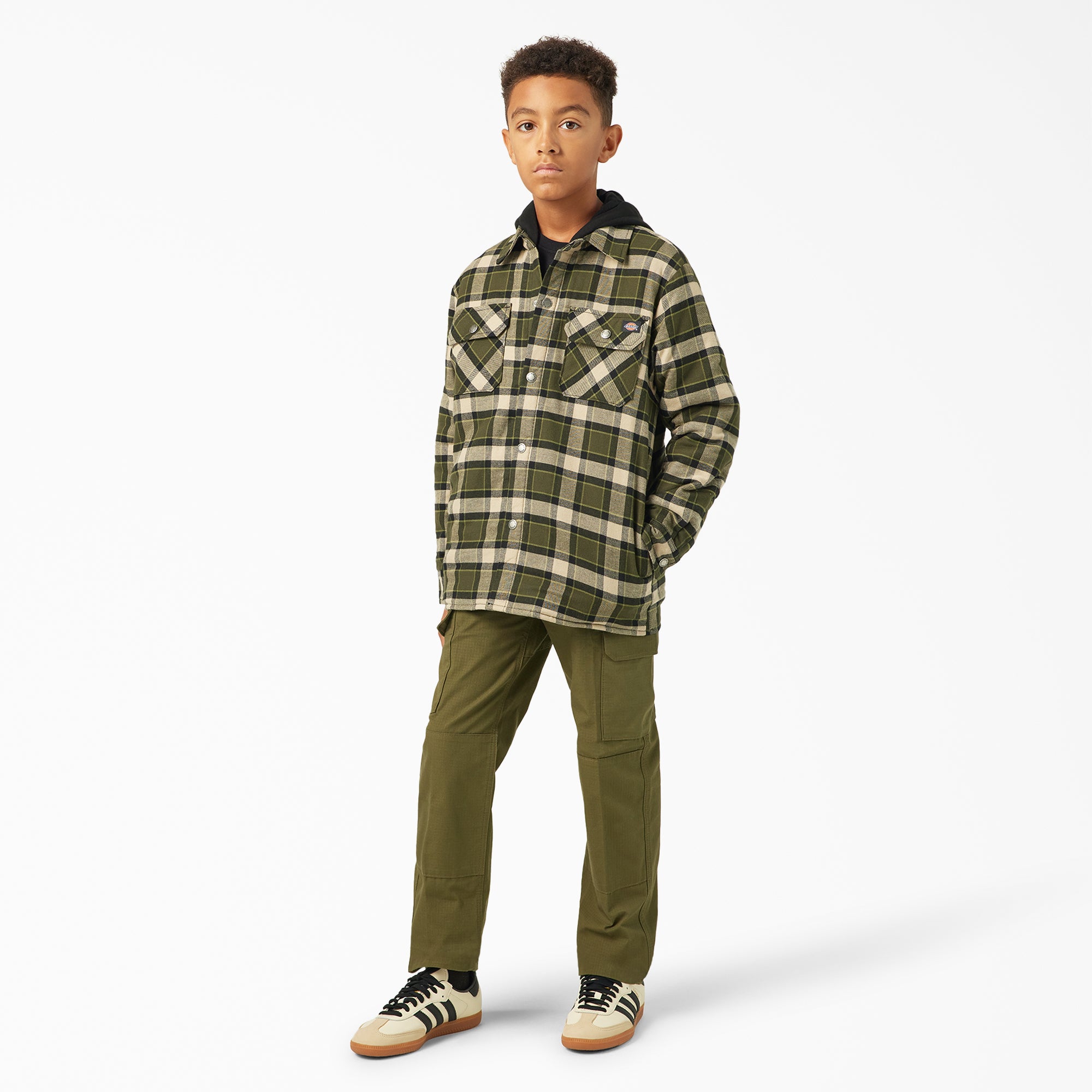 "Boys' Flannel Shirt Jacket"