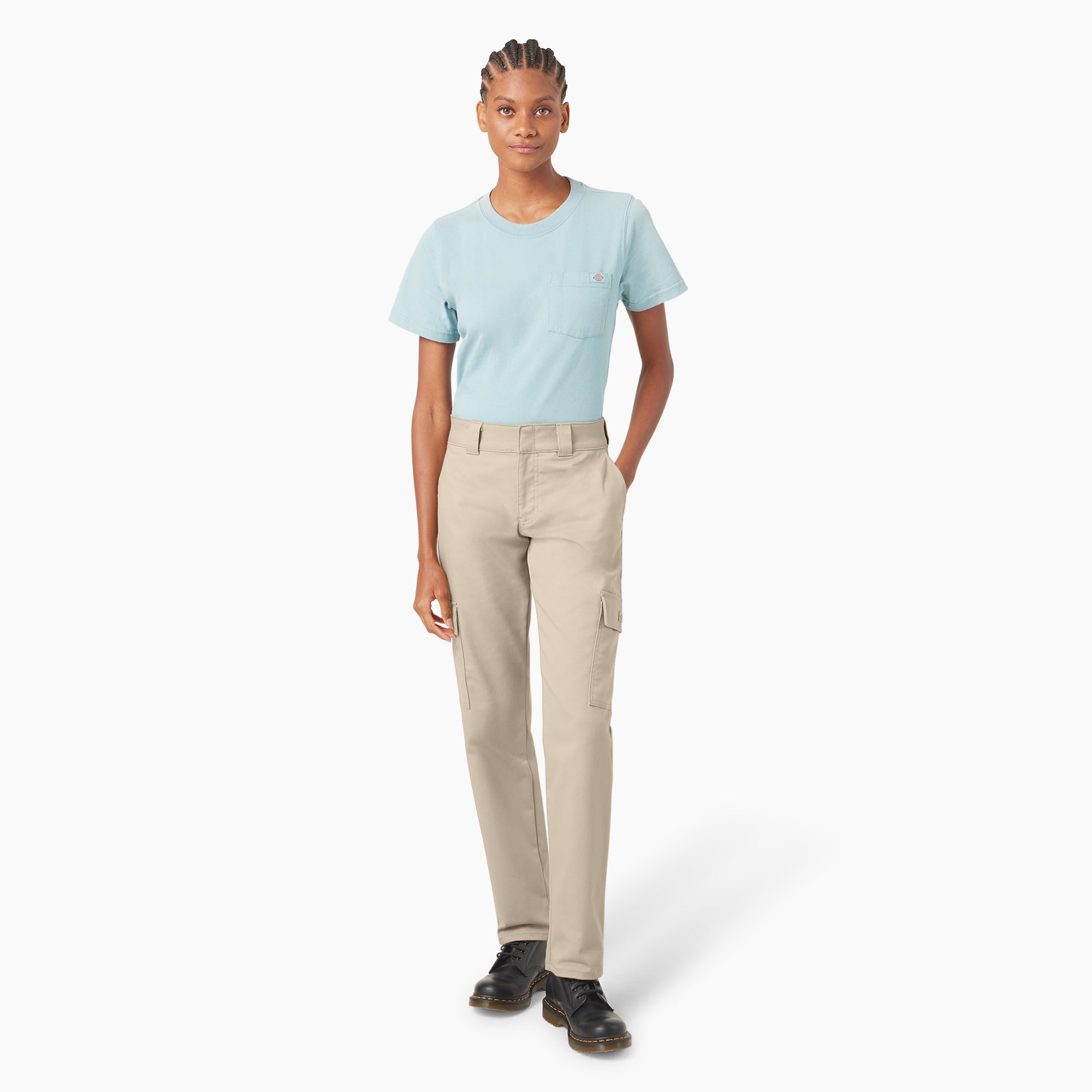 "Women's Super Flex Straight Leg Cargo Pants"