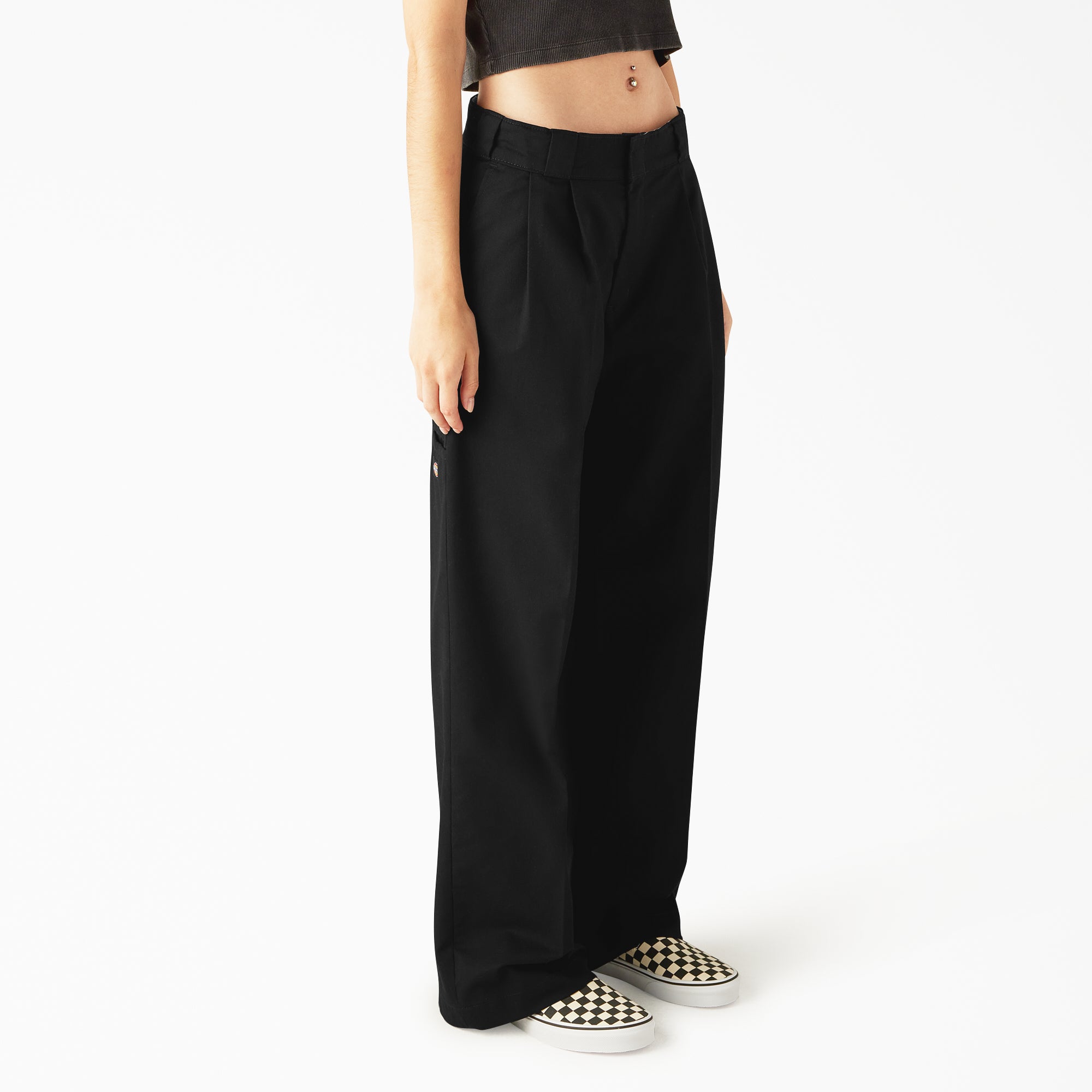 "Women's Pleated Work Pants"