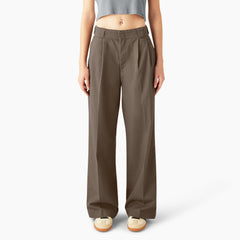"Women's Pleated Work Pants"