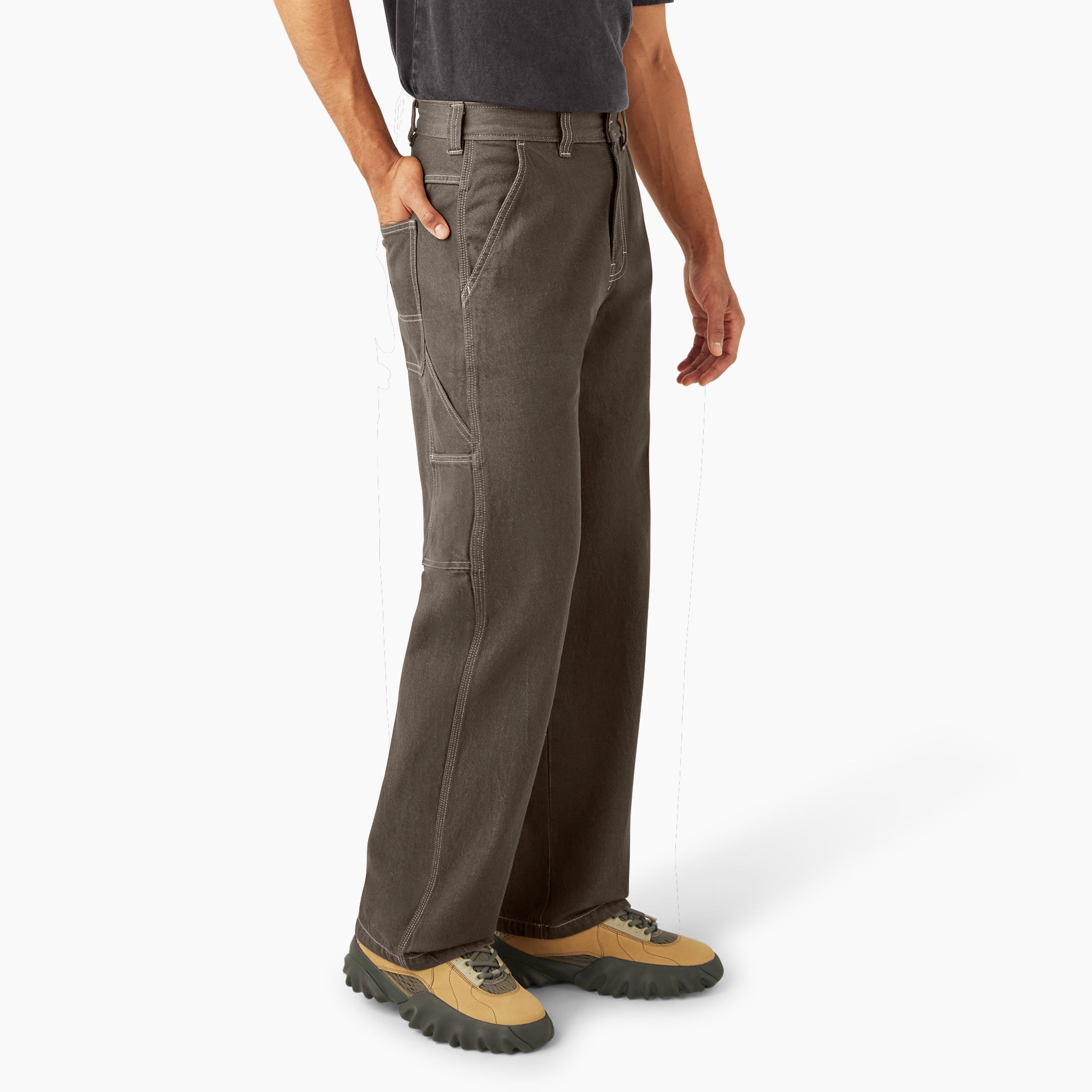"Loose Fit Utility Jeans"