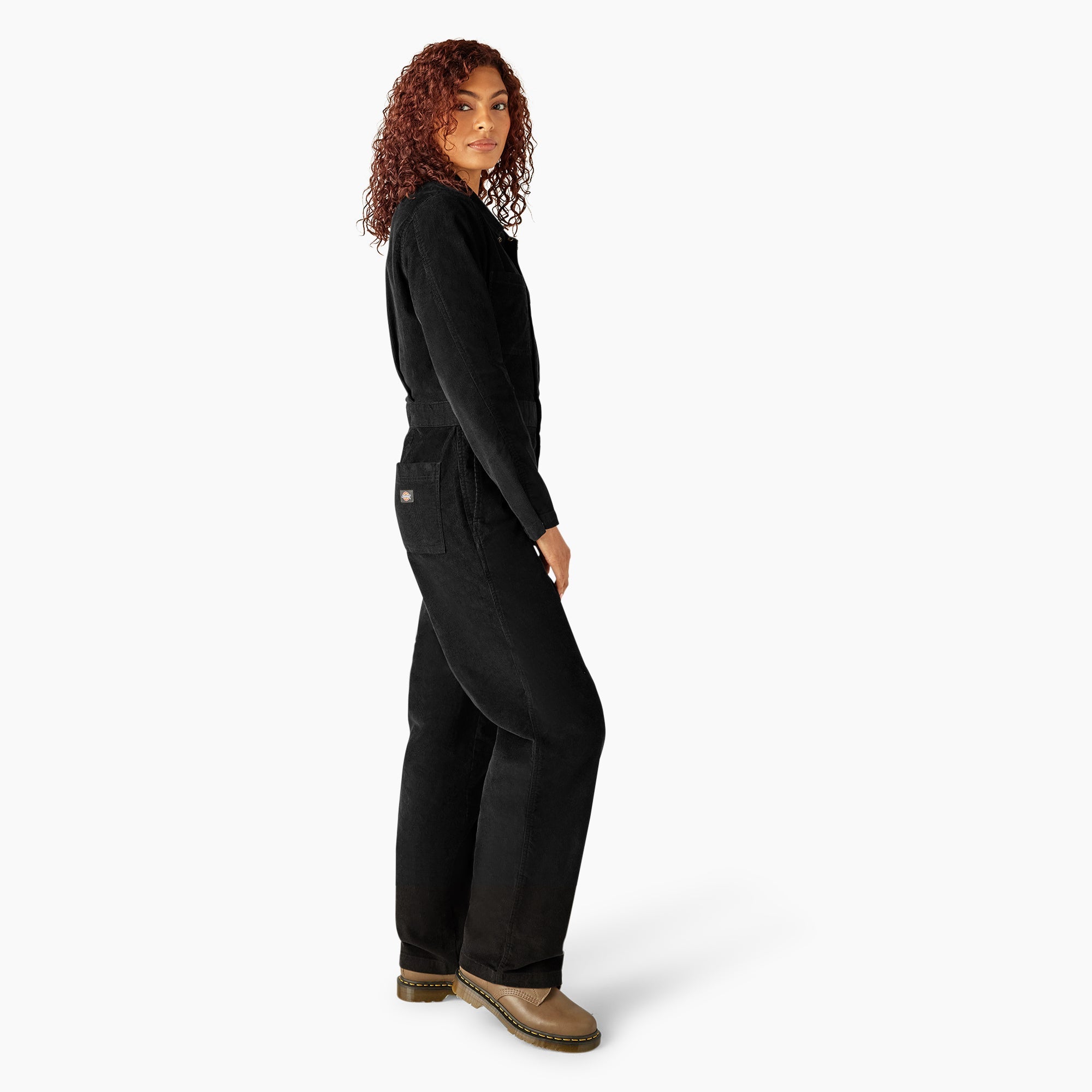 "Women's Corduroy Long Sleeve Coveralls"