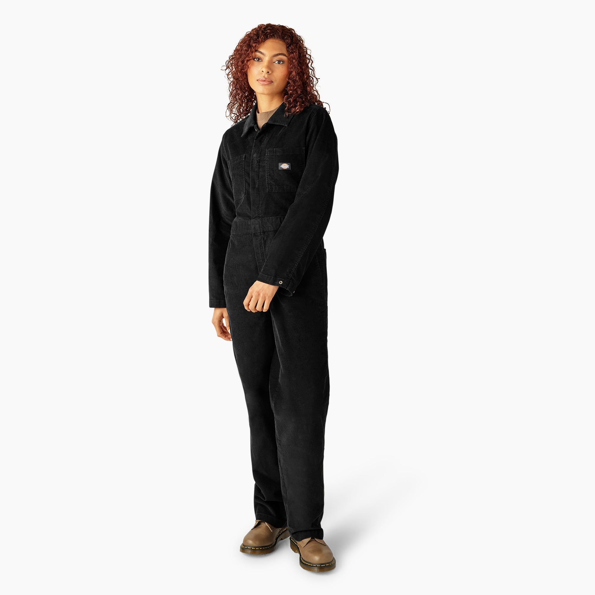 "Women's Corduroy Long Sleeve Coveralls"