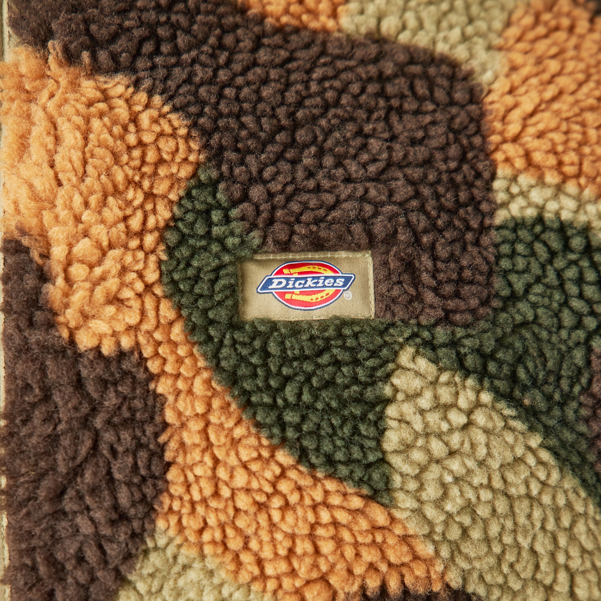 "Relaxed Fit High Pile Fleece Camo Jacket"