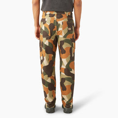 "Camo Print Duck Cargo Pants"