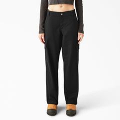 "Women's Relaxed Fit Duck Canvas Cargo Pants"