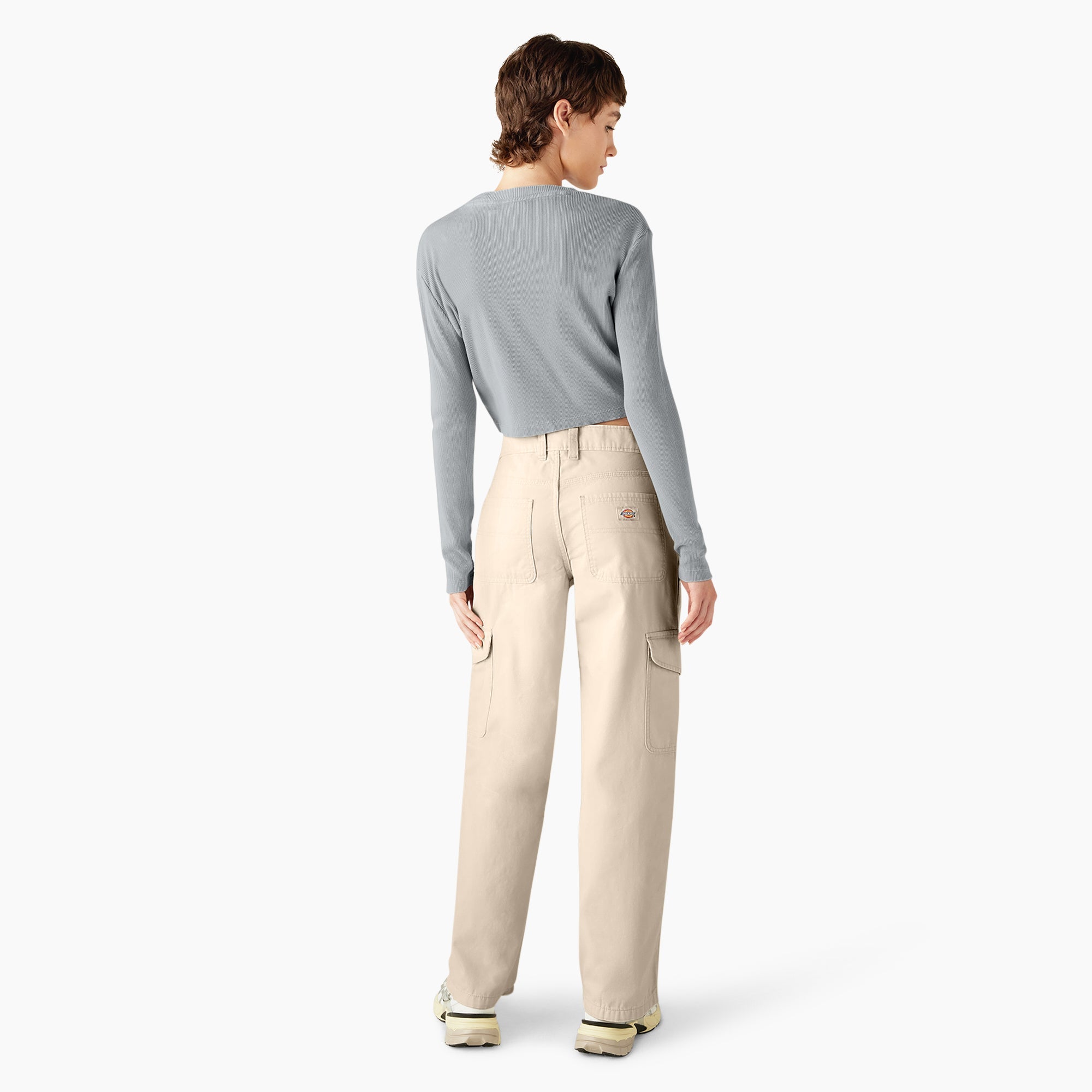 "Women's Relaxed Fit Duck Canvas Cargo Pants"