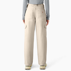 "Women's Relaxed Fit Duck Canvas Cargo Pants"