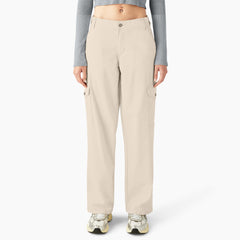 "Women's Relaxed Fit Duck Canvas Cargo Pants"