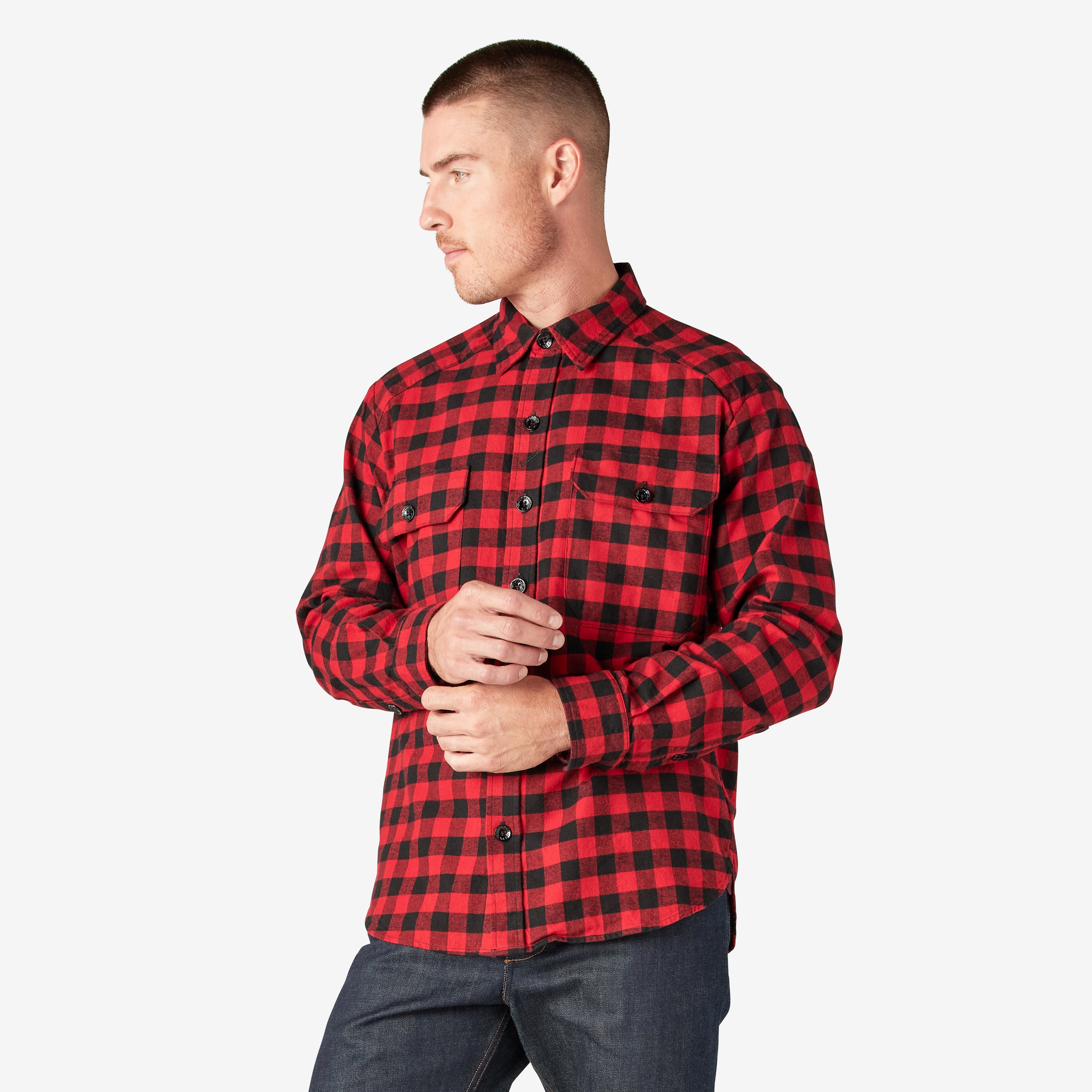 "Dickies 1922 Buffalo Check Flannel Shirt"